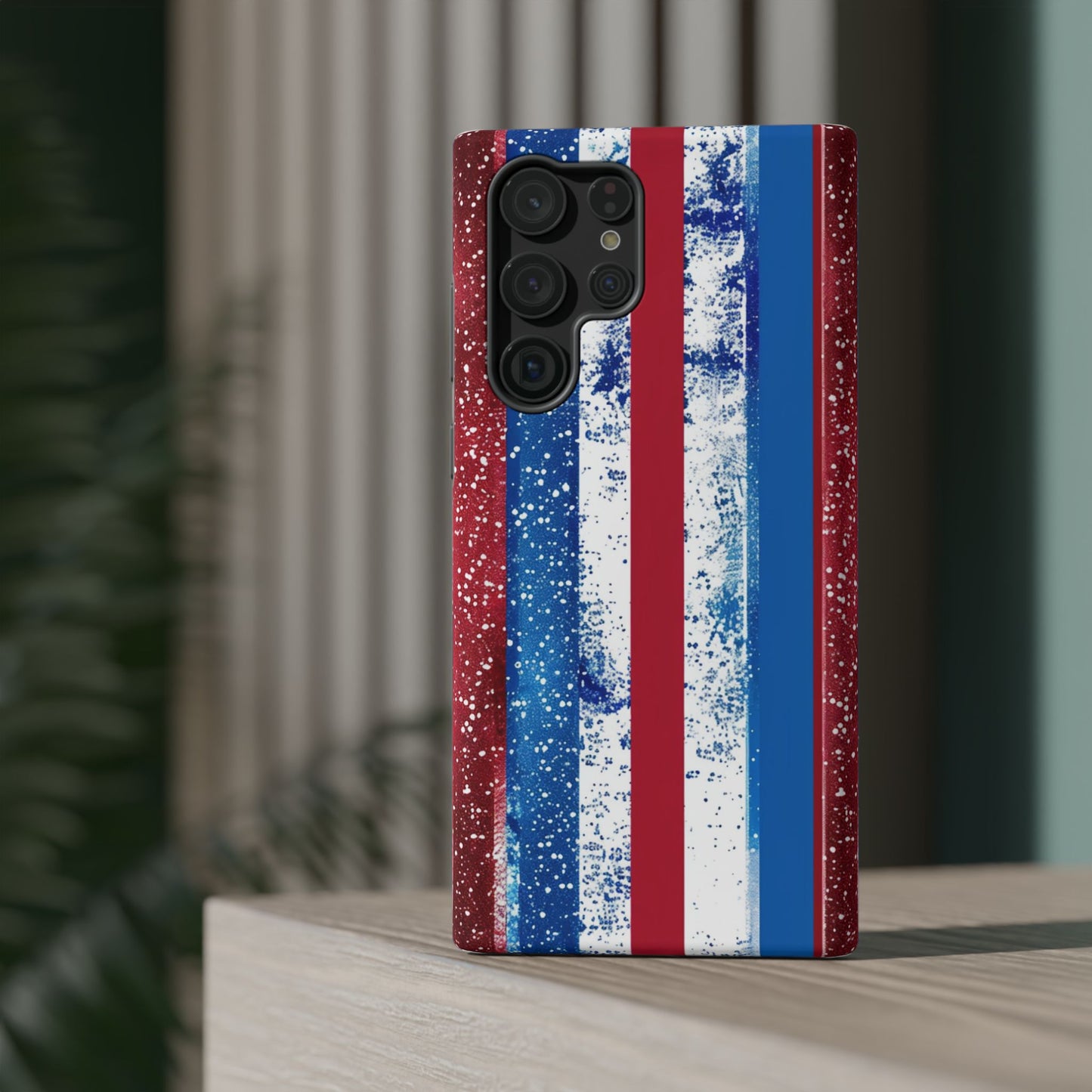 Patriotic Stripes Impact-Resistant Phone Case