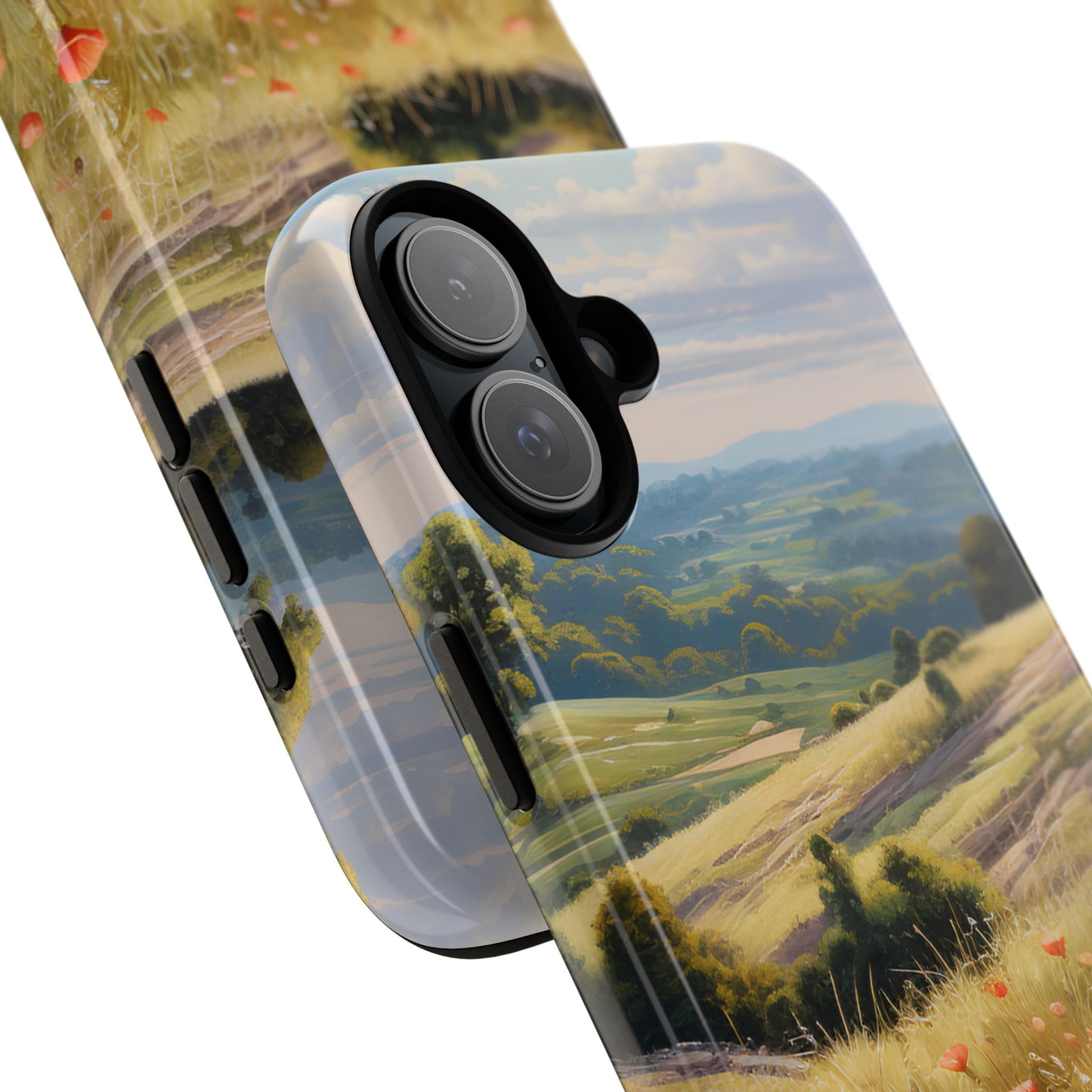 Phone Case with Beautiful Poppy Field Design