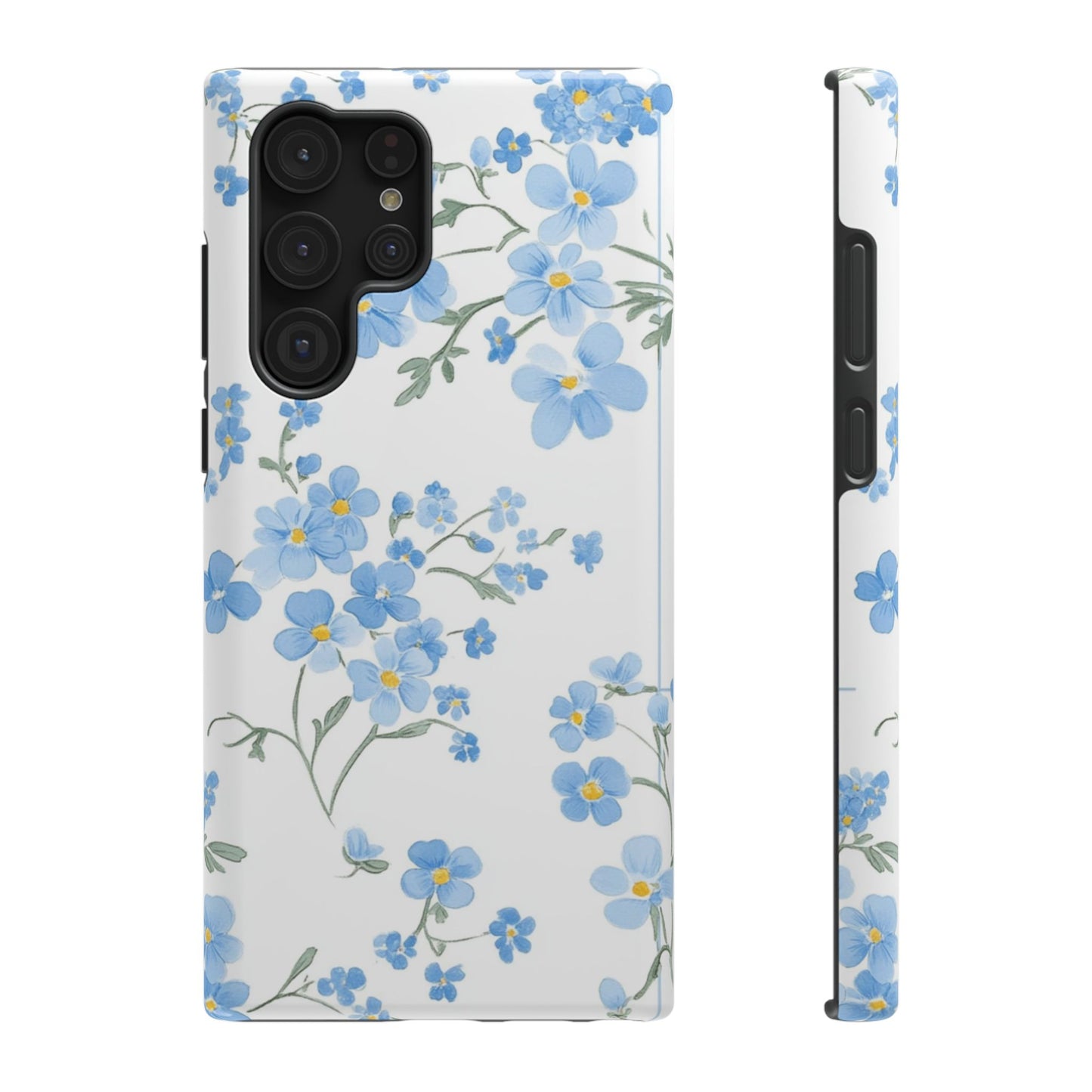 Blue Flower Design Floral Phone Case