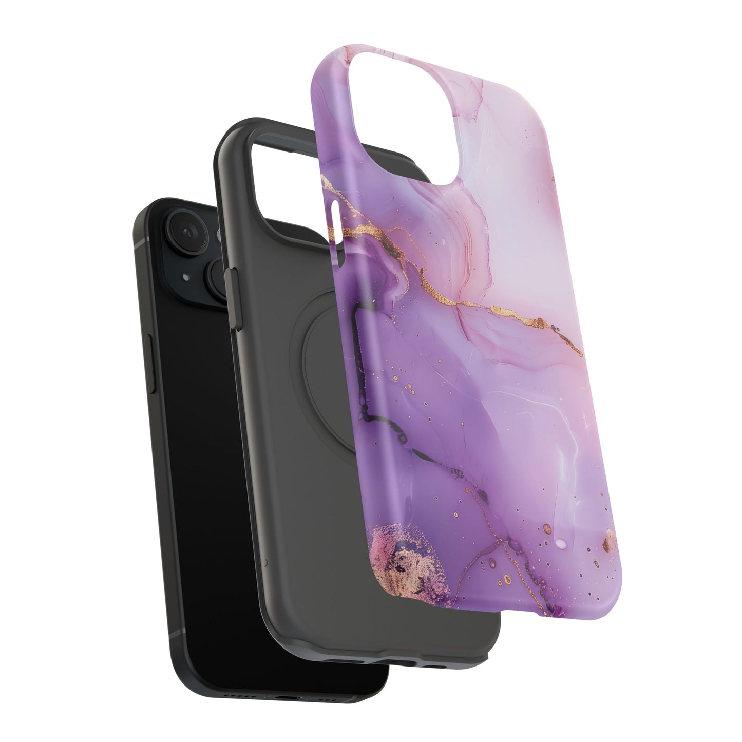Elegant Purple Marble iPhone Case