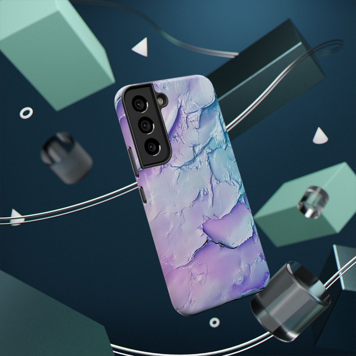 Vibrant Impact-Resistant Phone Case - Colorful Texture Design