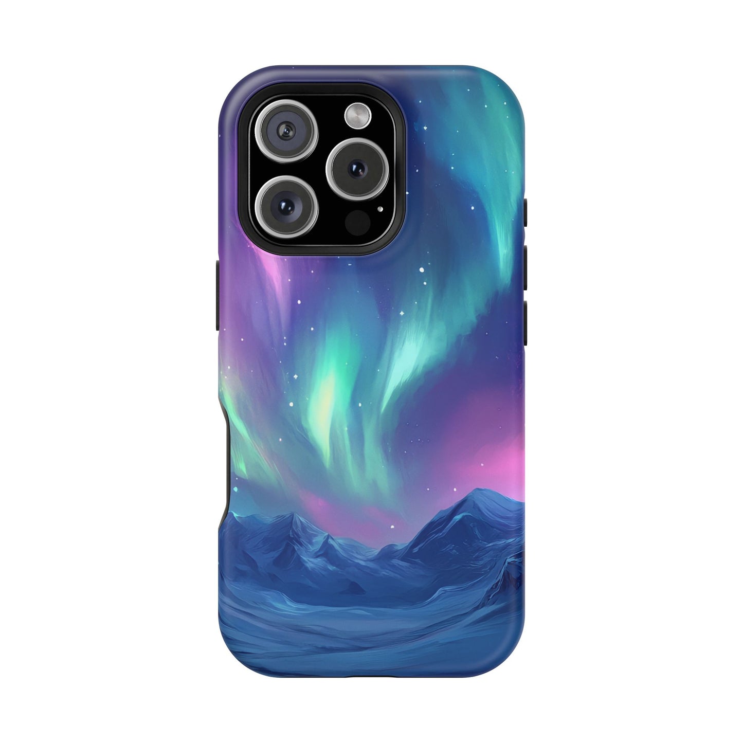 Aurora Borealis Impact-Resistant Phone Case - Colorful Northern Lights Design-2
