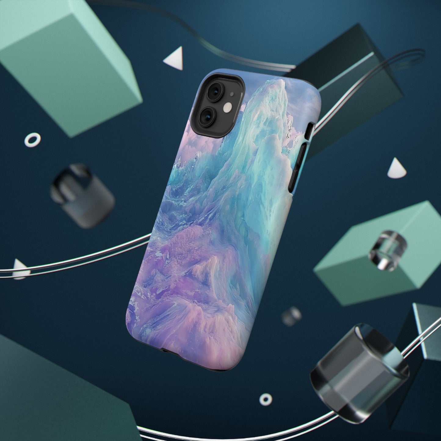 Phone Case - Colorful Abstract Waves Design
