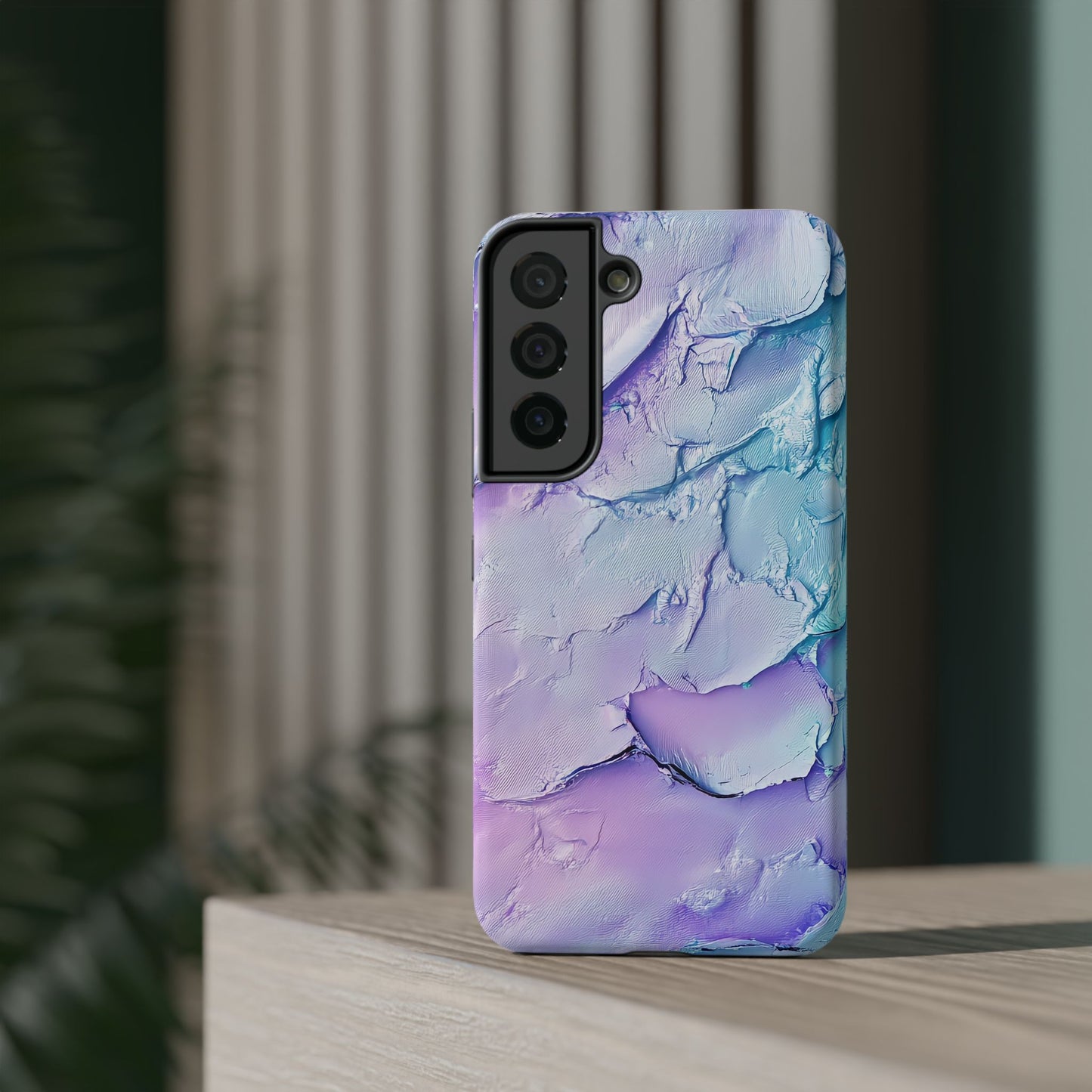 Vibrant Impact-Resistant Phone Case - Colorful Texture Design