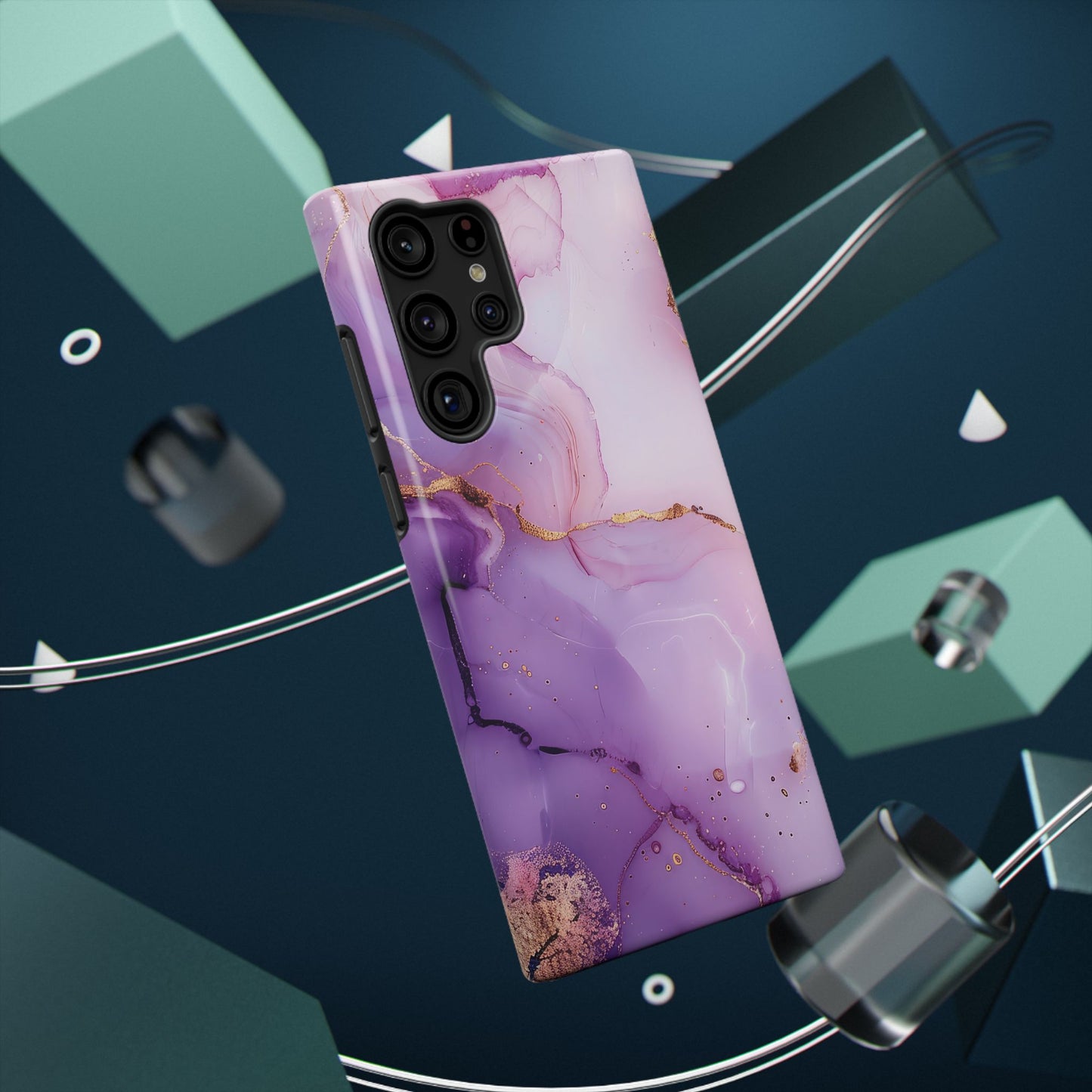 Elegant Purple Marble iPhone Case