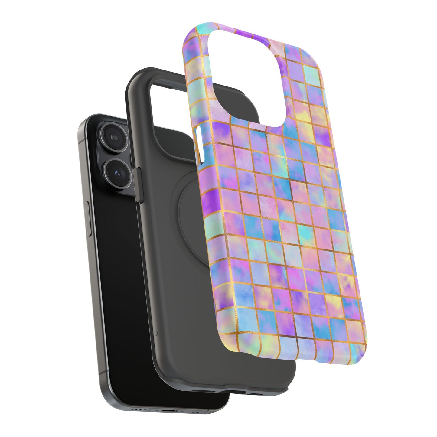 Colorful Mosaic Impact-Resistant Phone Case