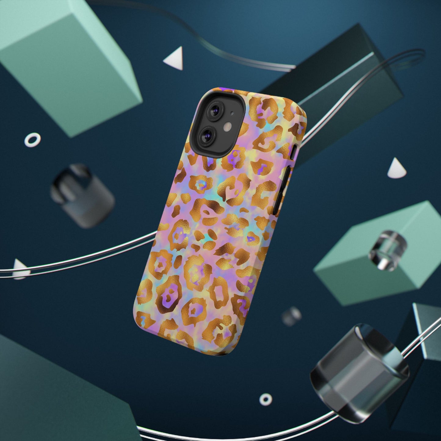Leopard Print Impact-Resistant Phone Case