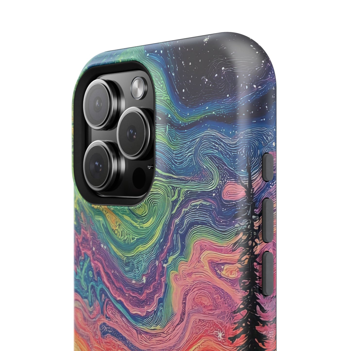 Nature-Inspired Impact-Resistant Phone Case - Vibrant Galaxy Sky Design