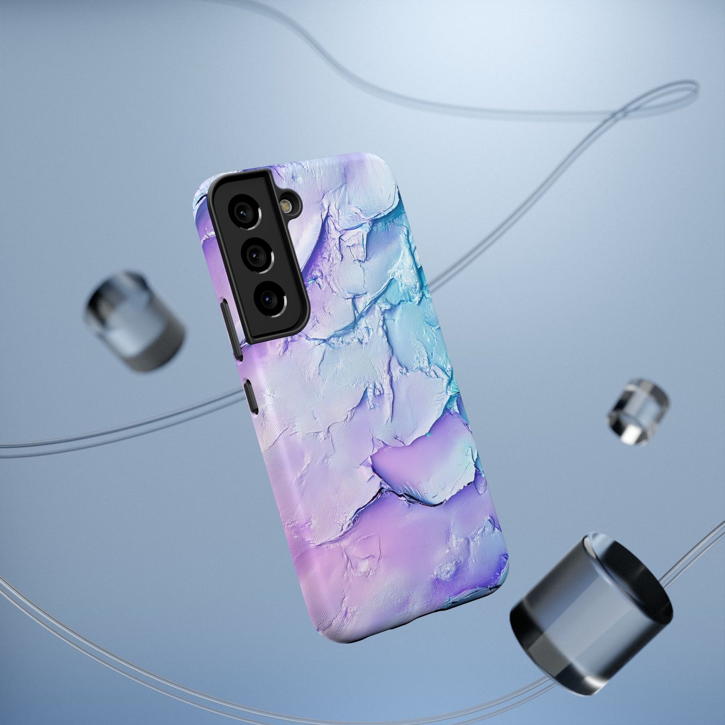 Vibrant Impact-Resistant Phone Case - Colorful Texture Design