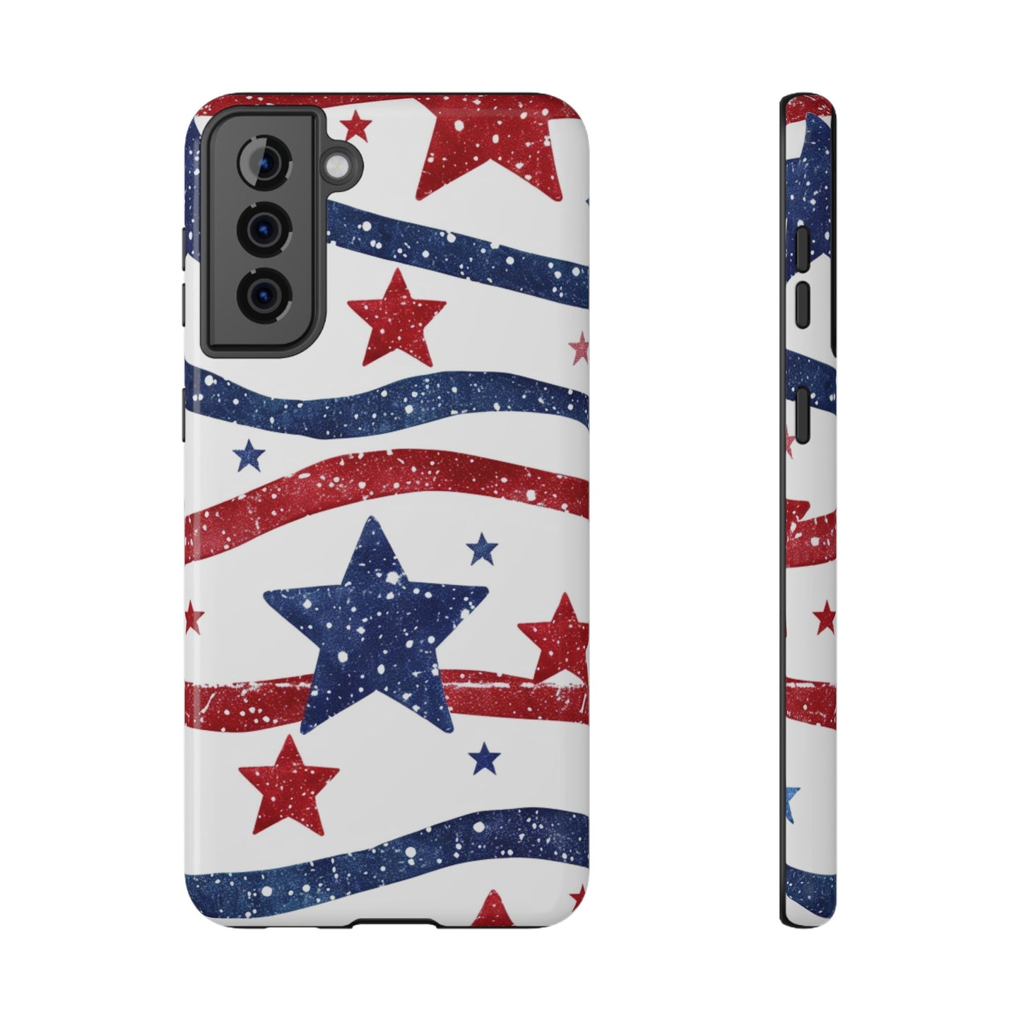 Stars & Stripes Design Impact-Resistant Phone Case