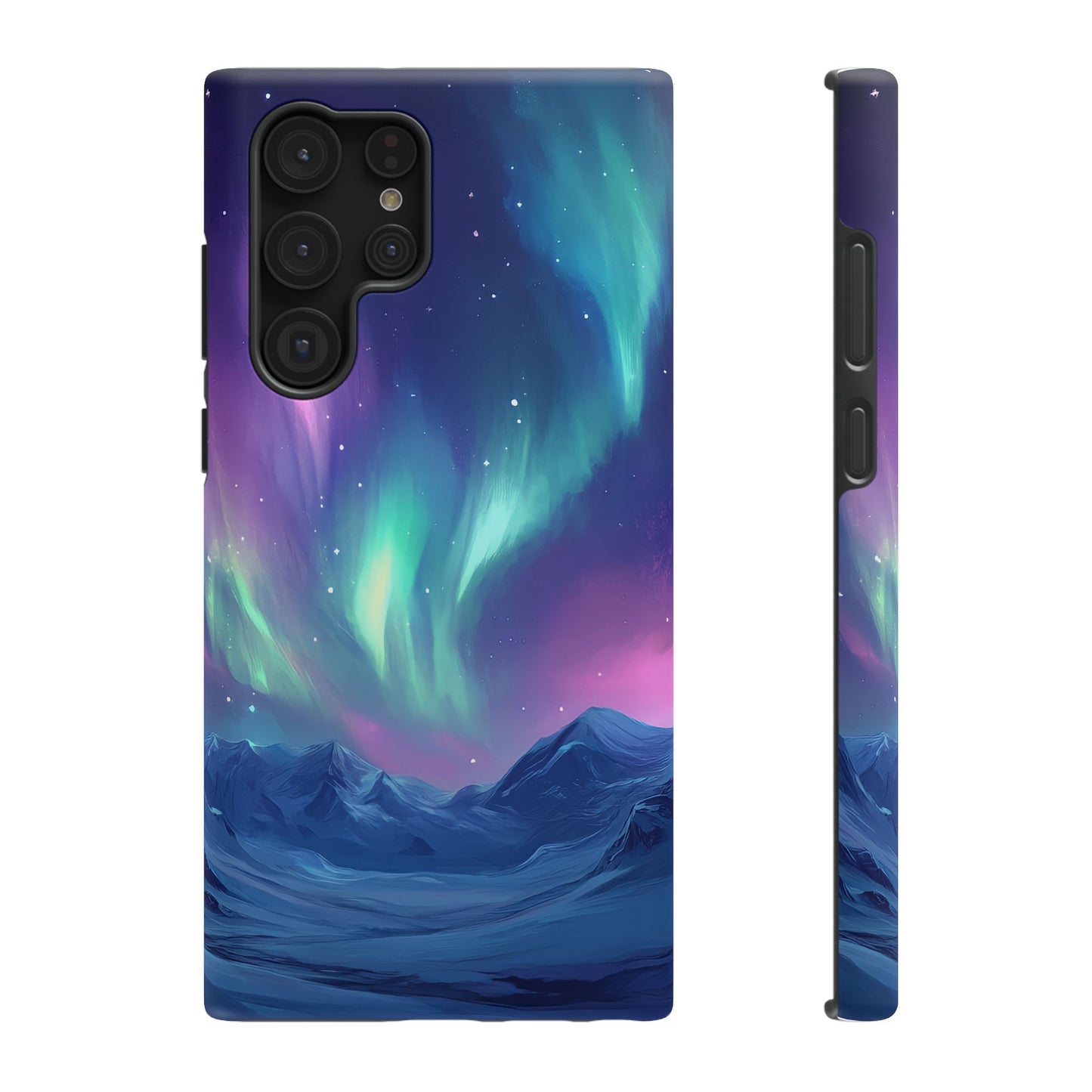 Aurora Borealis Impact-Resistant Phone Case - Colorful Northern Lights Design-2