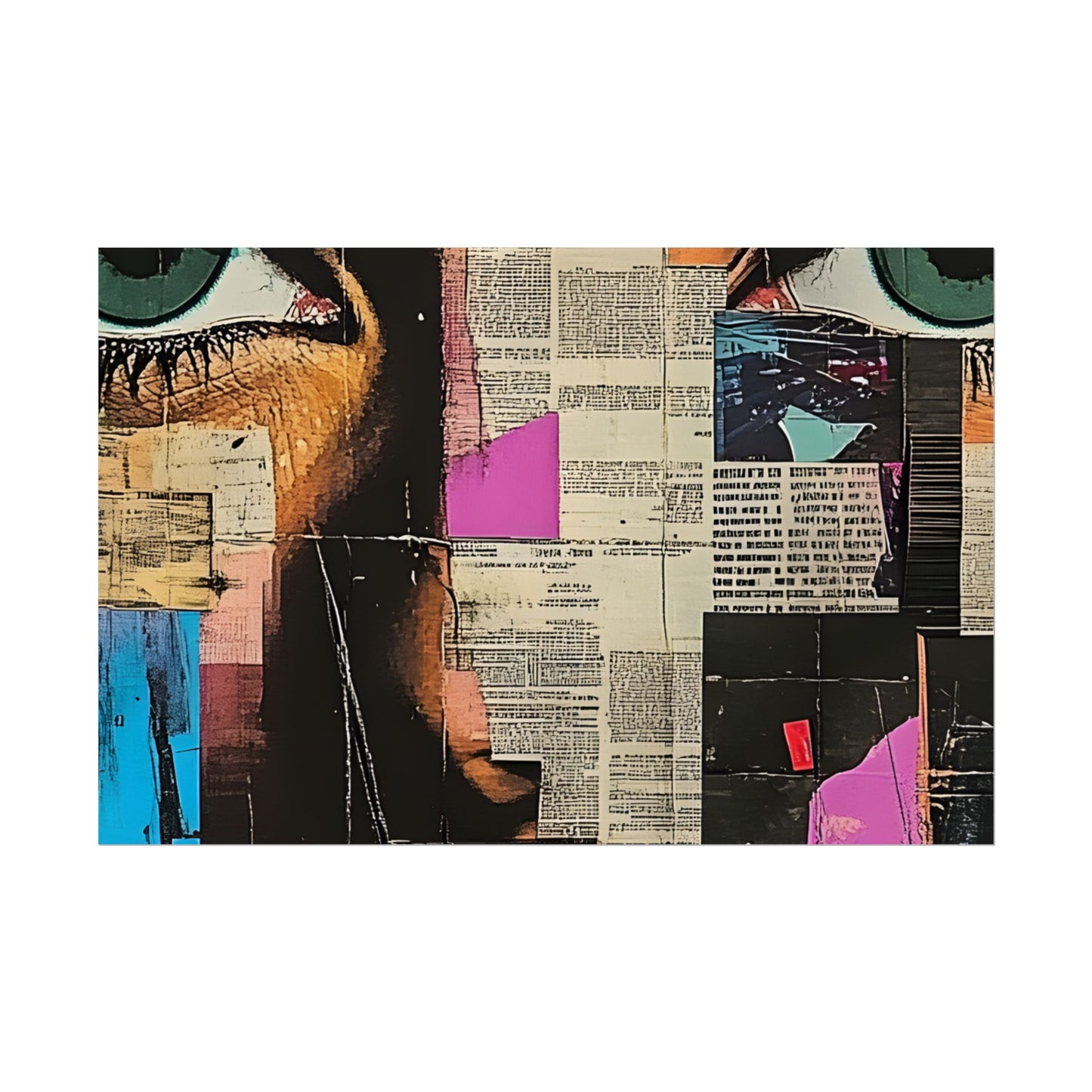 Wall Art Poster - Retro Pop Culture Woman 14 Comic Book Style