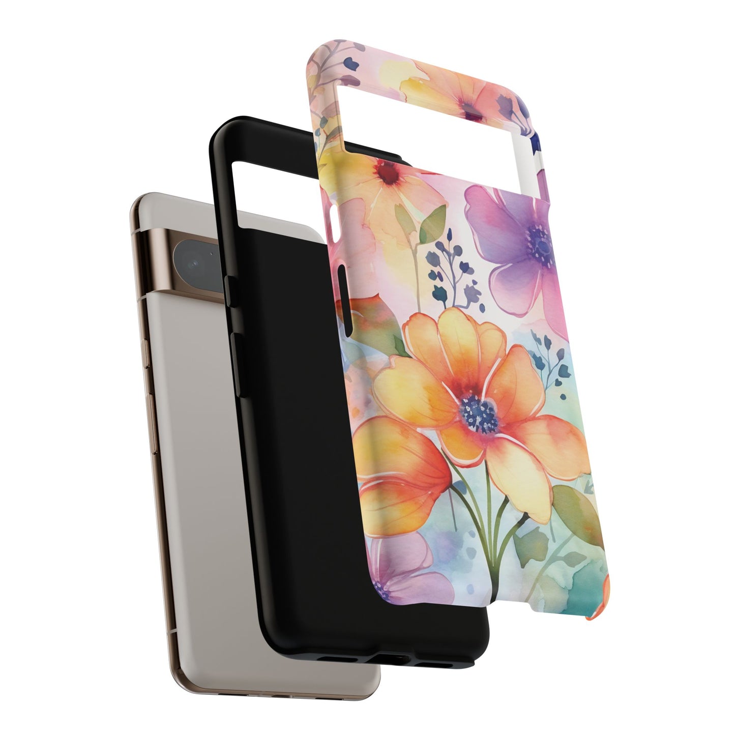 Floral Tough Case for Google Pixel- theme 1