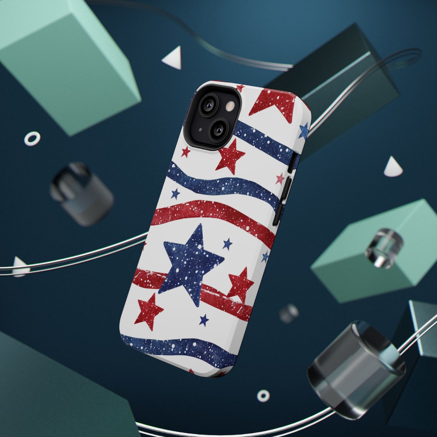 Stars & Stripes Design Impact-Resistant Phone Case