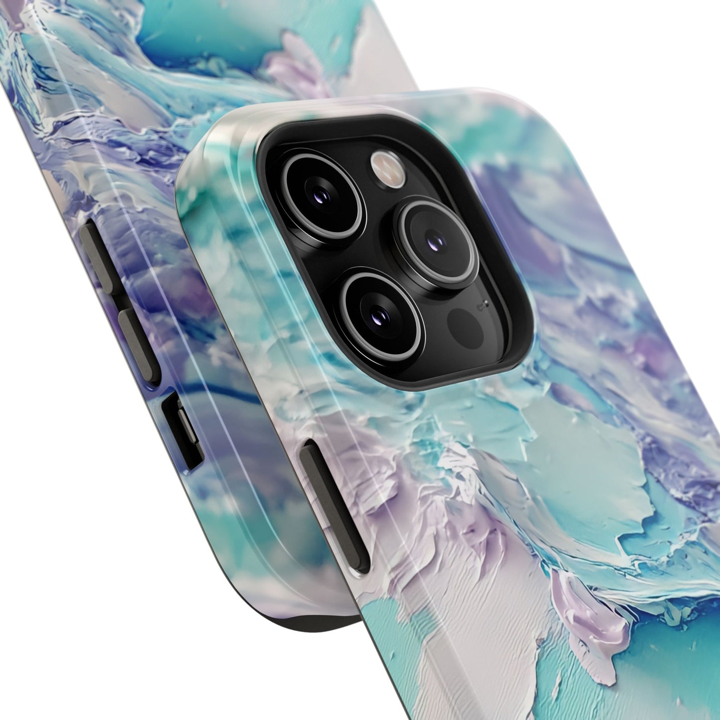 Aqua Abstract Impact-Resistant Phone Case