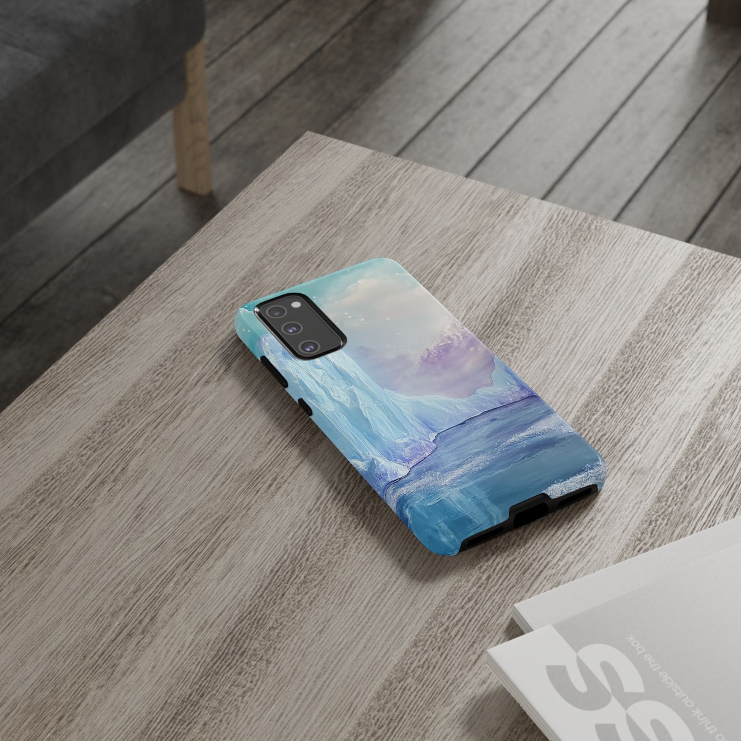 Artistic Phone Case with Iceberg Design