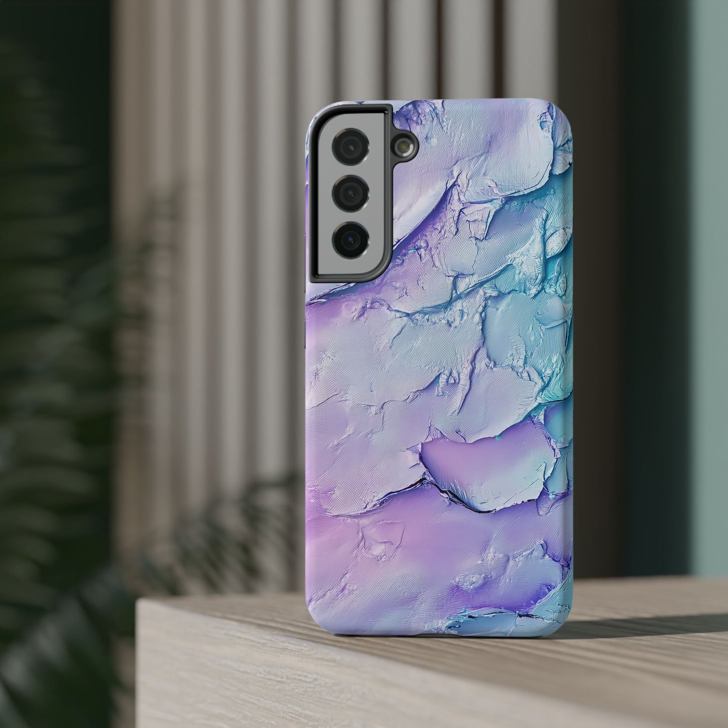Vibrant Impact-Resistant Phone Case - Colorful Texture Design