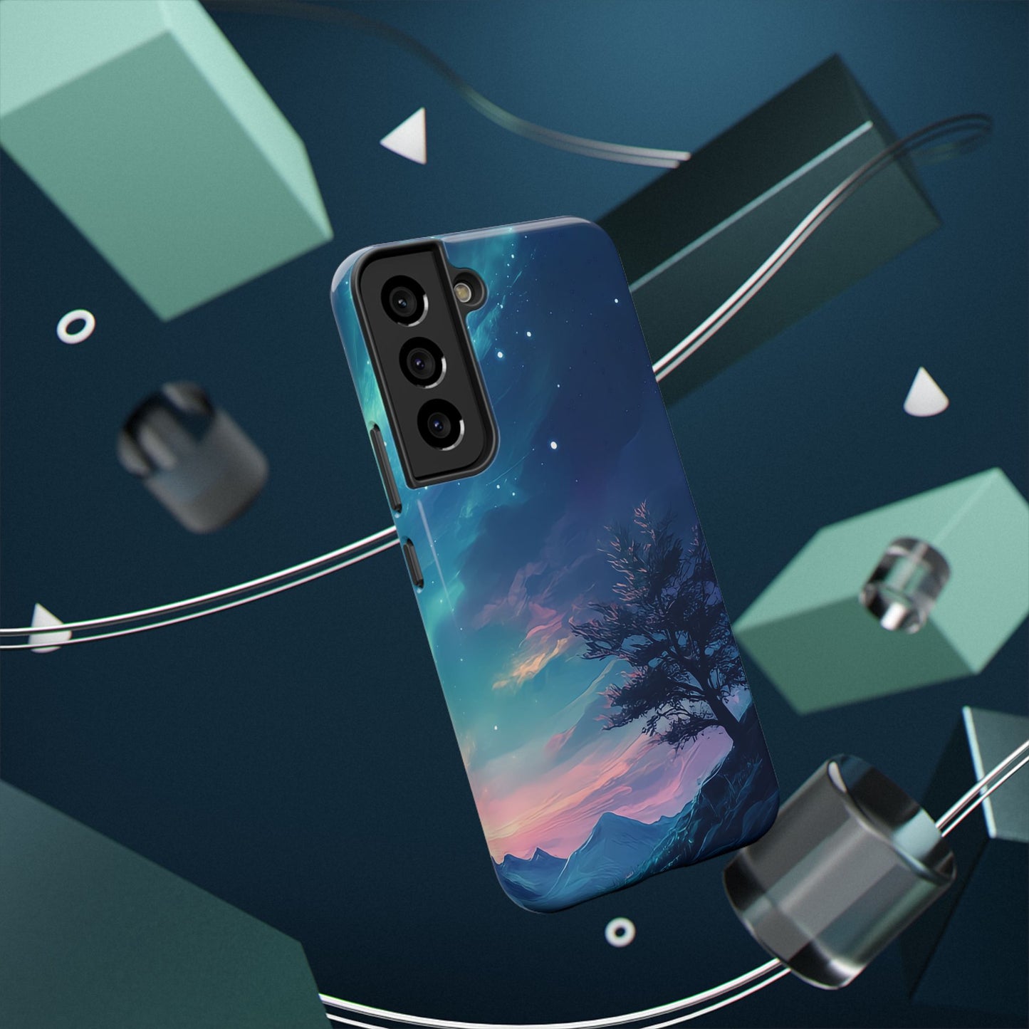 Stunning Galaxy Tree Impact-Resistant Phone Case