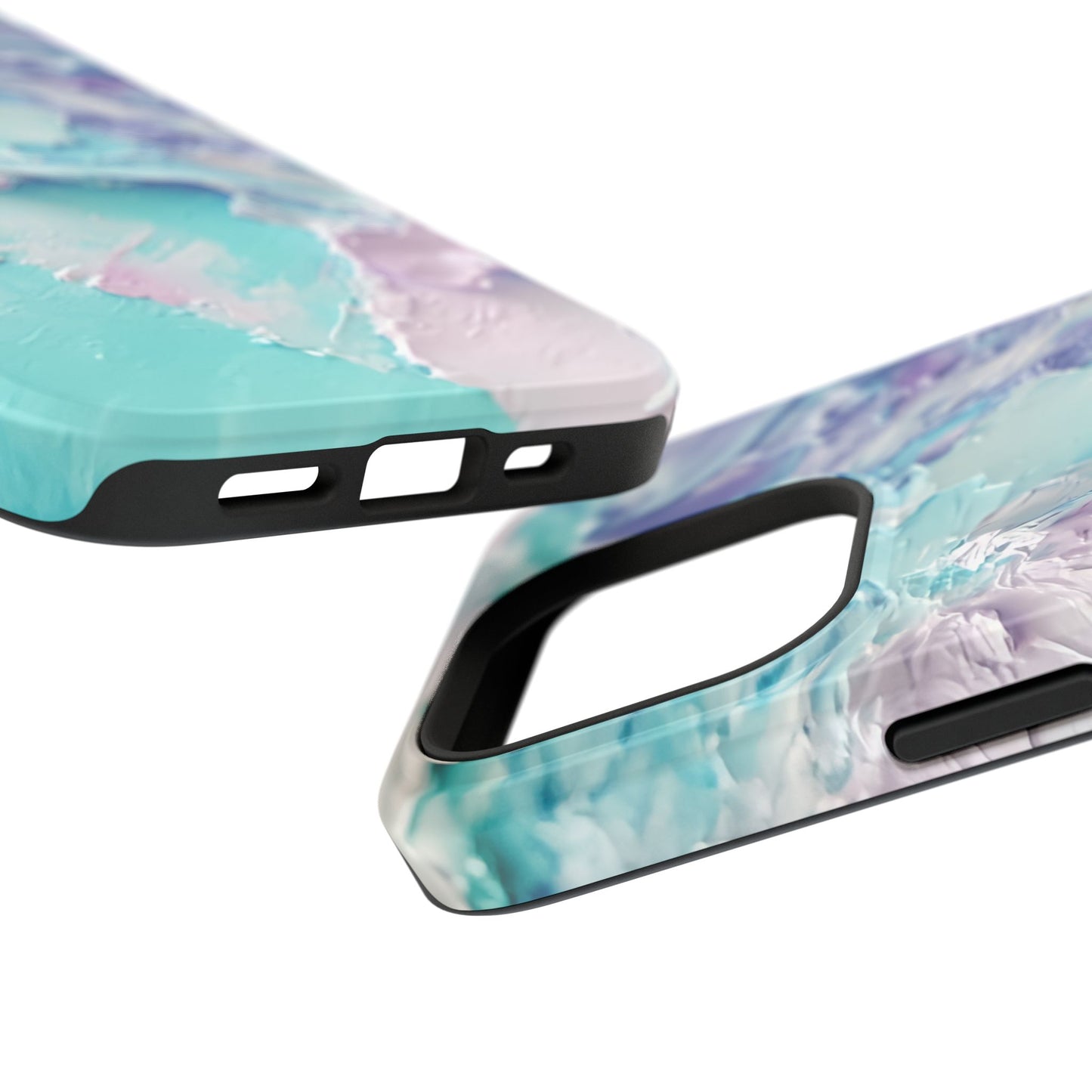 Aqua Abstract Impact-Resistant Phone Case
