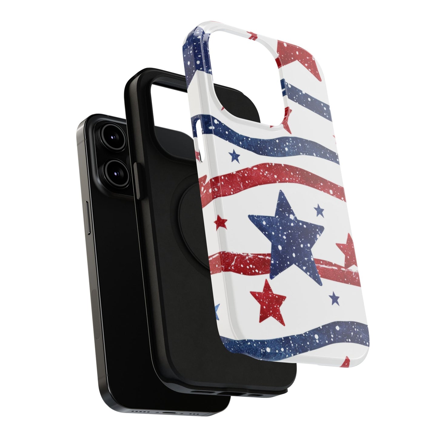 Stars & Stripes Design Impact-Resistant Phone Case