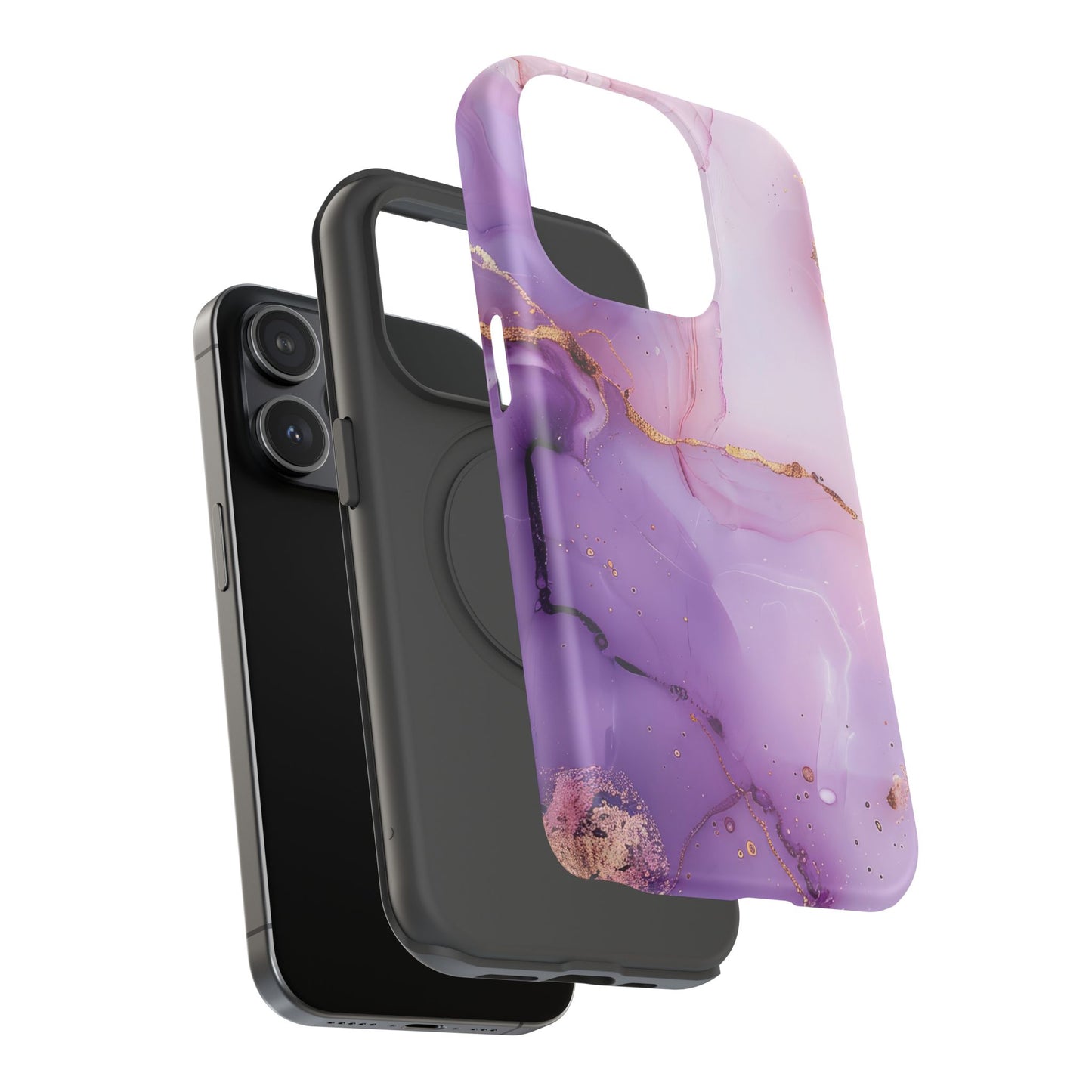 Elegant Purple Marble iPhone Case