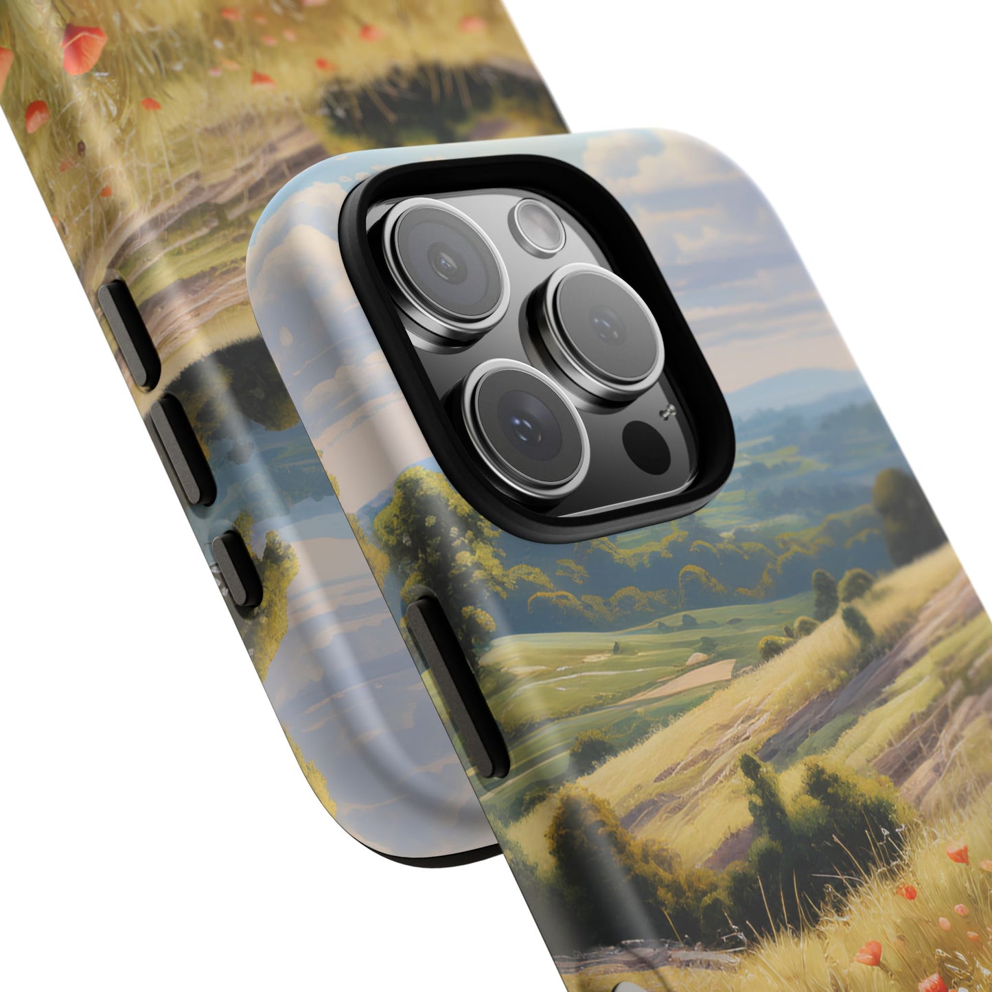 Phone Case with Beautiful Poppy Field Design