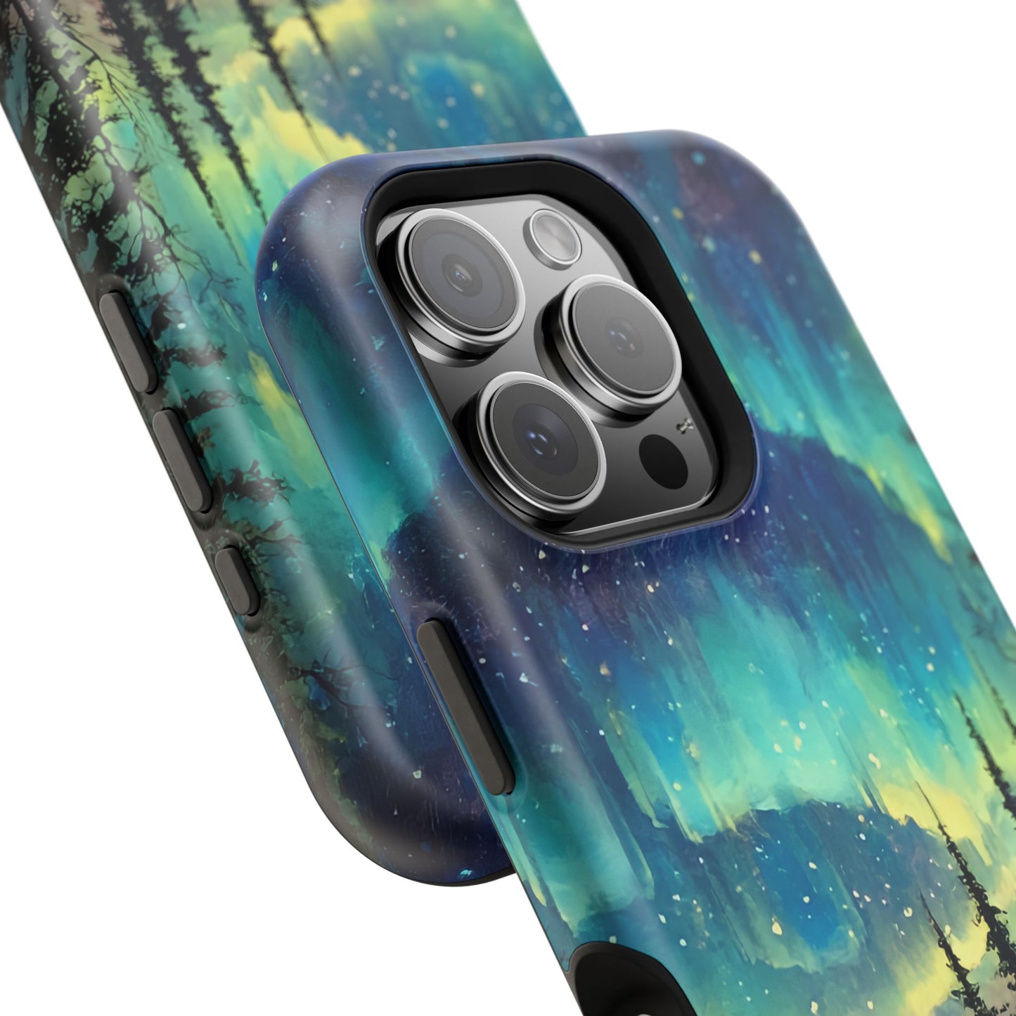 Aurora Borealis Impact-Resistant Phone Case - Durable Protection with Stunning Northern Lights Design