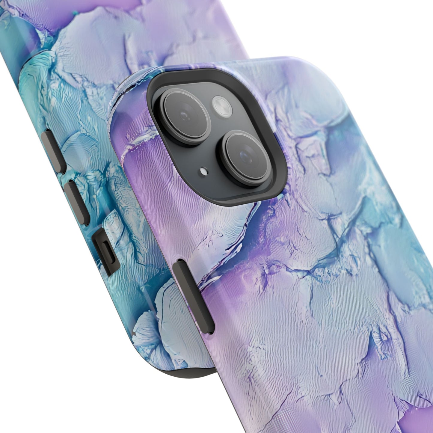 Vibrant Impact-Resistant Phone Case - Colorful Texture Design
