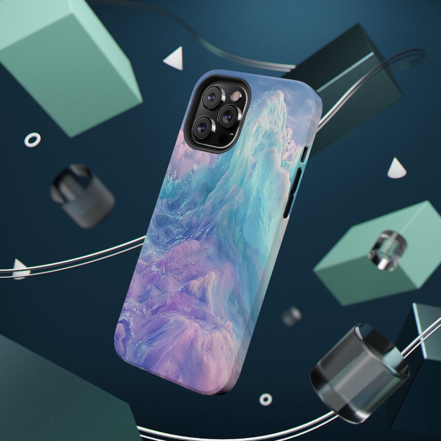 Phone Case - Colorful Abstract Waves Design