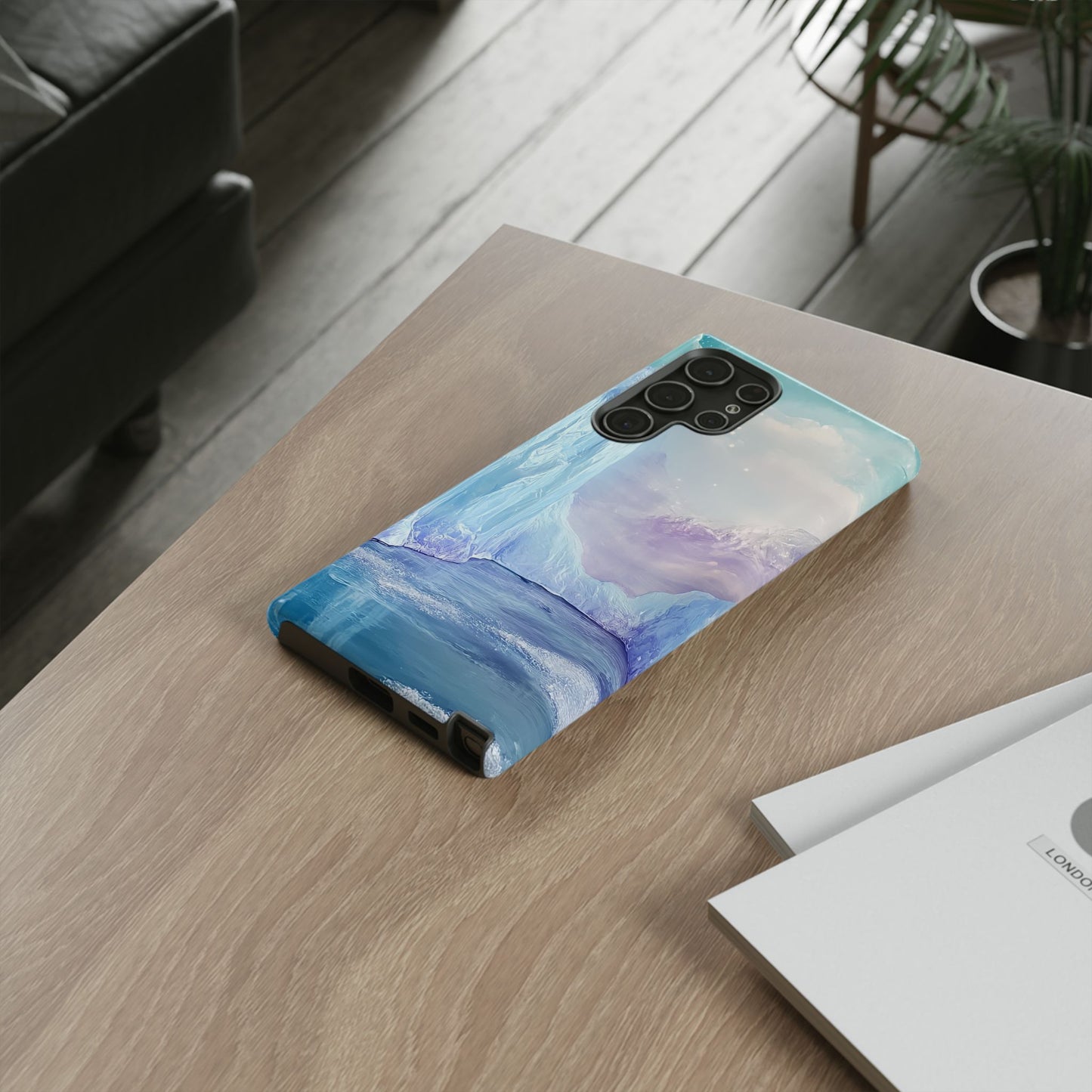 Artistic Phone Case with Iceberg Design