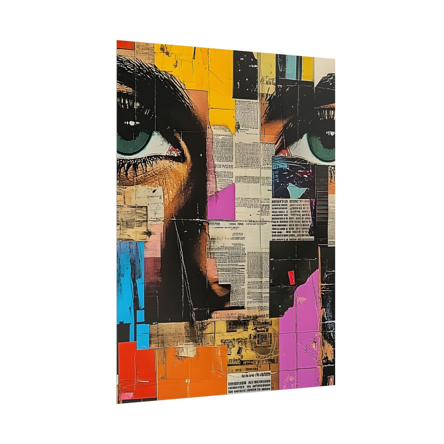 Wall Art Poster - Retro Pop Culture Woman 14 Comic Book Style
