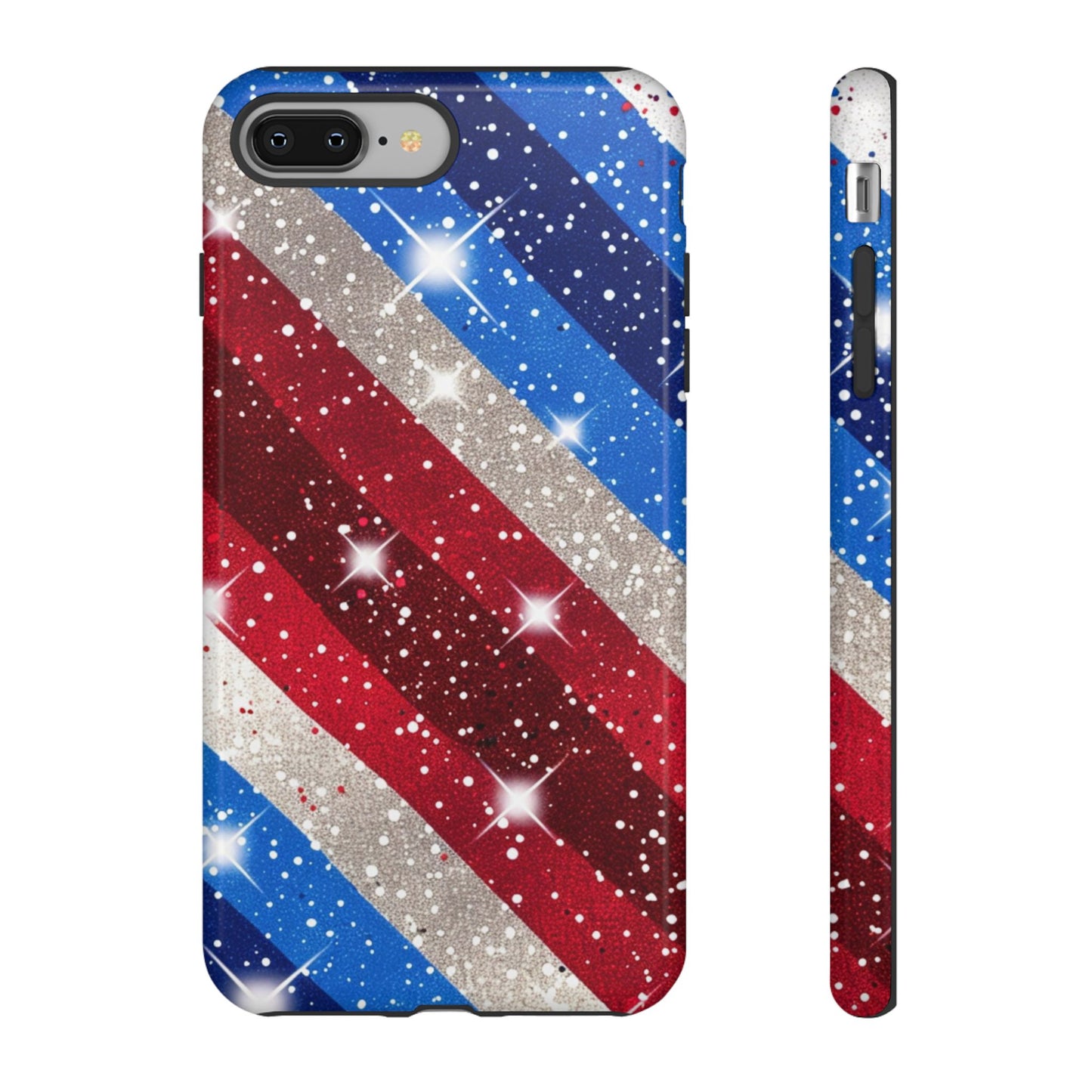 Glittery Patriotic Phone Case - Tough Cases