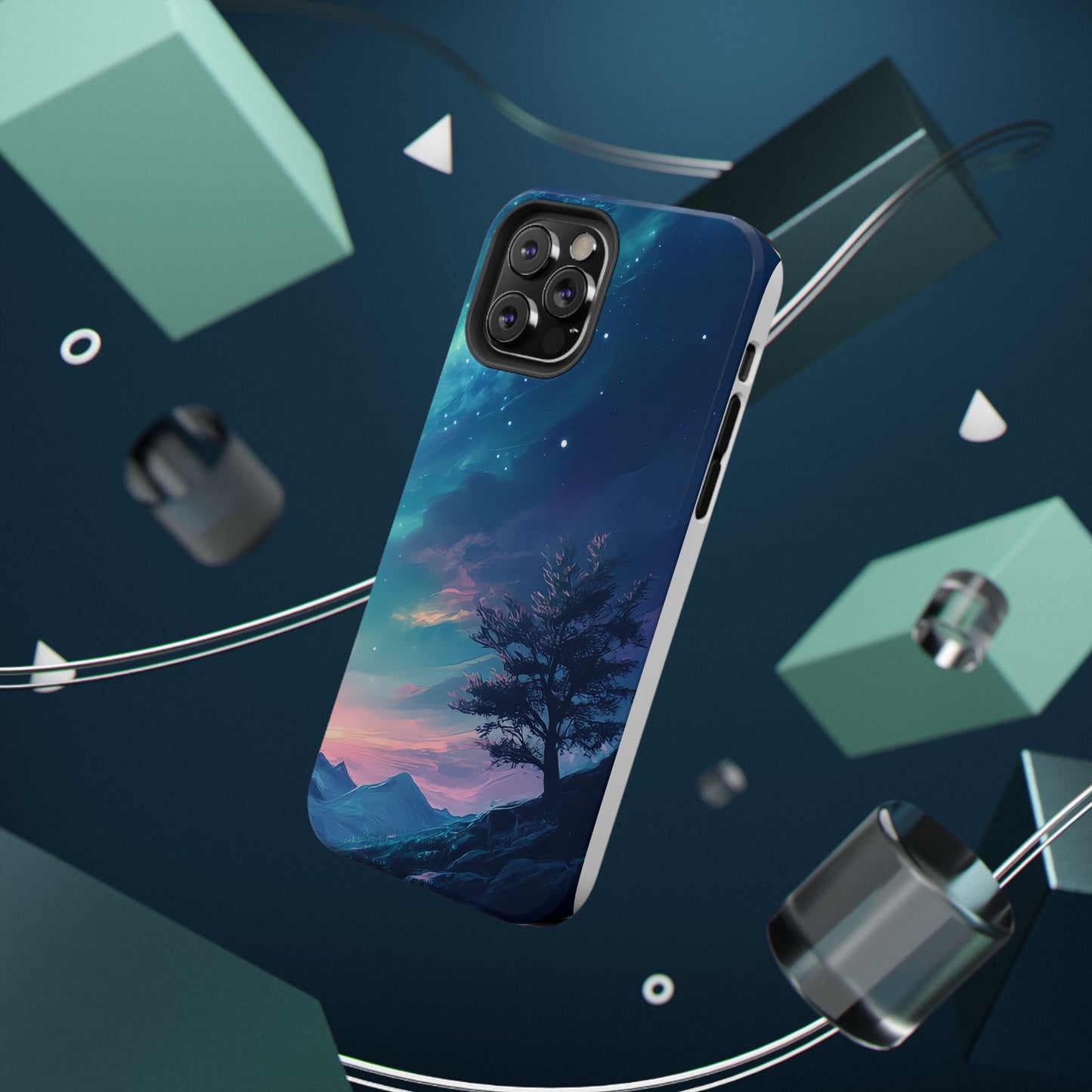 Stunning Galaxy Tree Impact-Resistant Phone Case