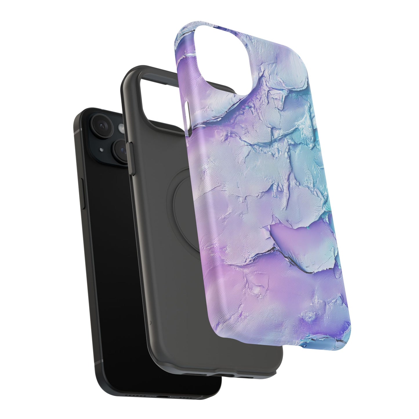 Vibrant Impact-Resistant Phone Case - Colorful Texture Design