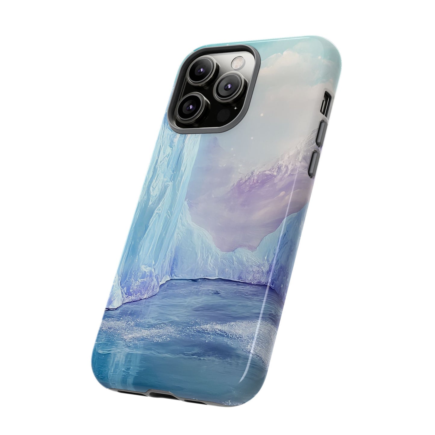 Artistic Phone Case with Iceberg Design
