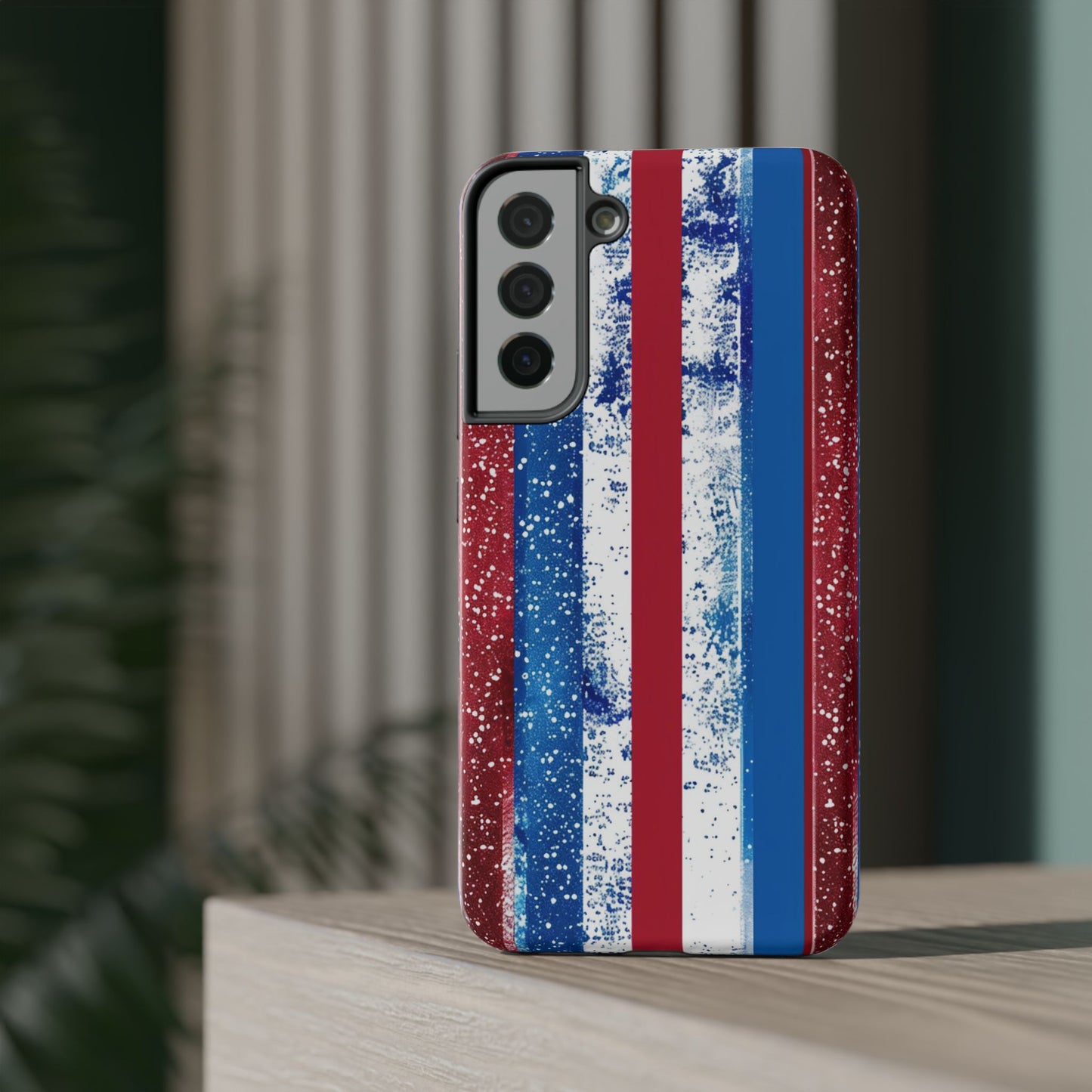 Patriotic Stripes Impact-Resistant Phone Case