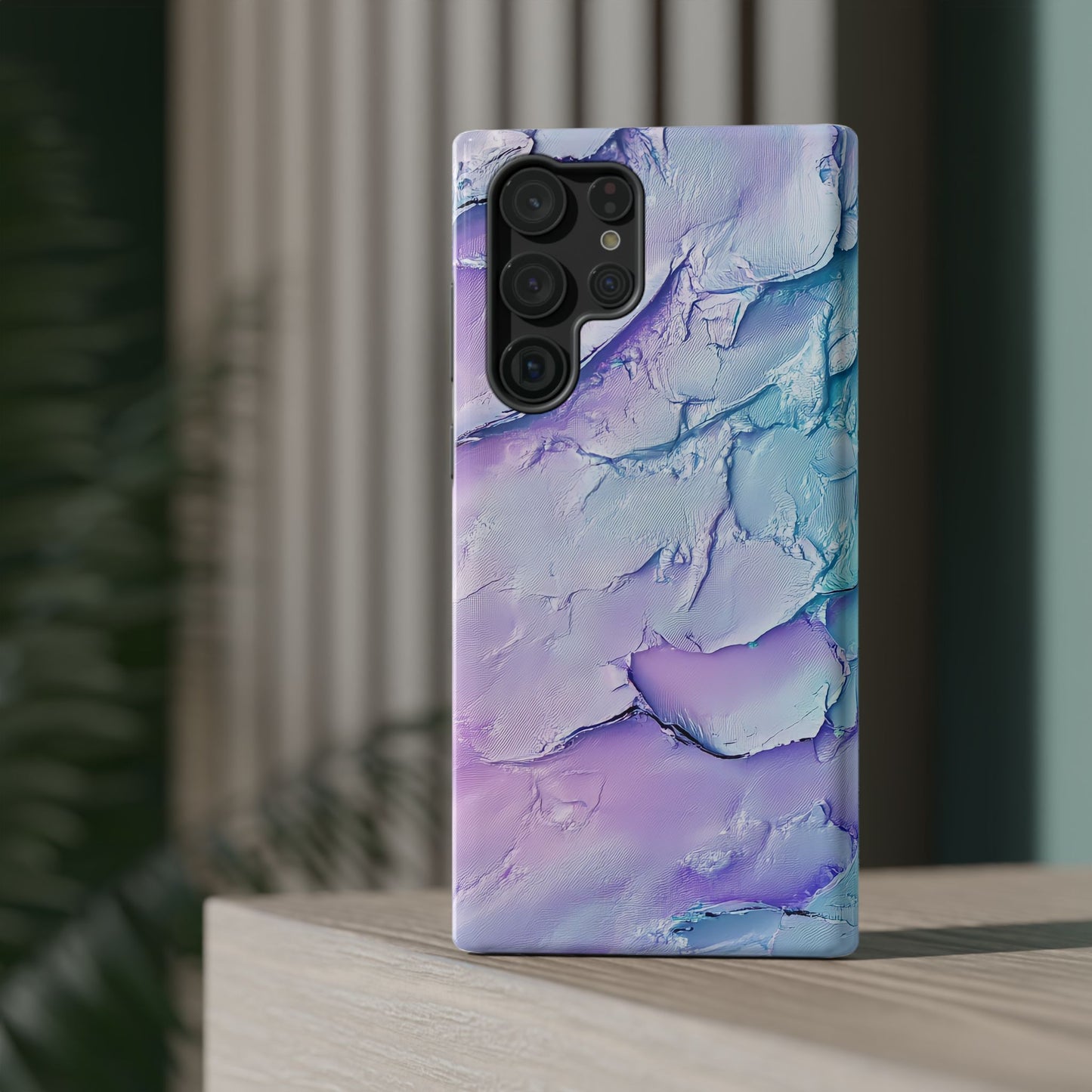 Vibrant Impact-Resistant Phone Case - Colorful Texture Design