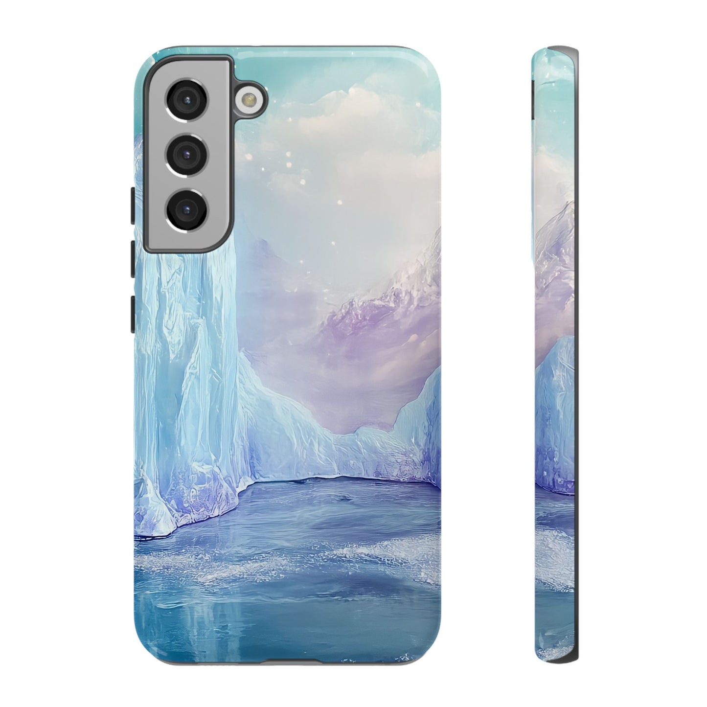 Artistic Phone Case with Iceberg Design