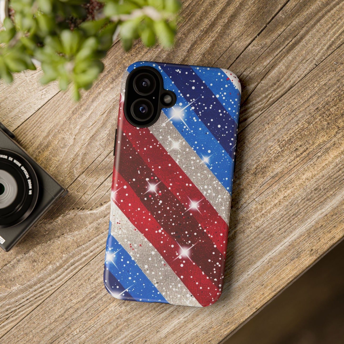 Glittery Patriotic Phone Case - Tough Cases