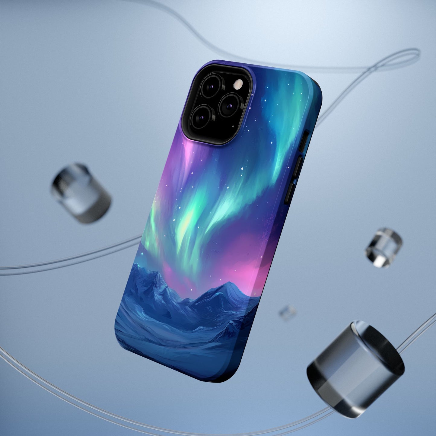Aurora Borealis Impact-Resistant Phone Case - Colorful Northern Lights Design-2