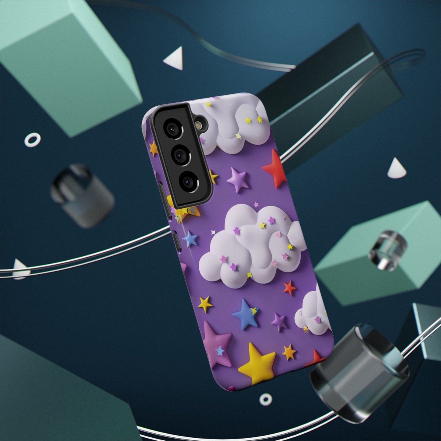 Colorful Cloud & Star Phone Case