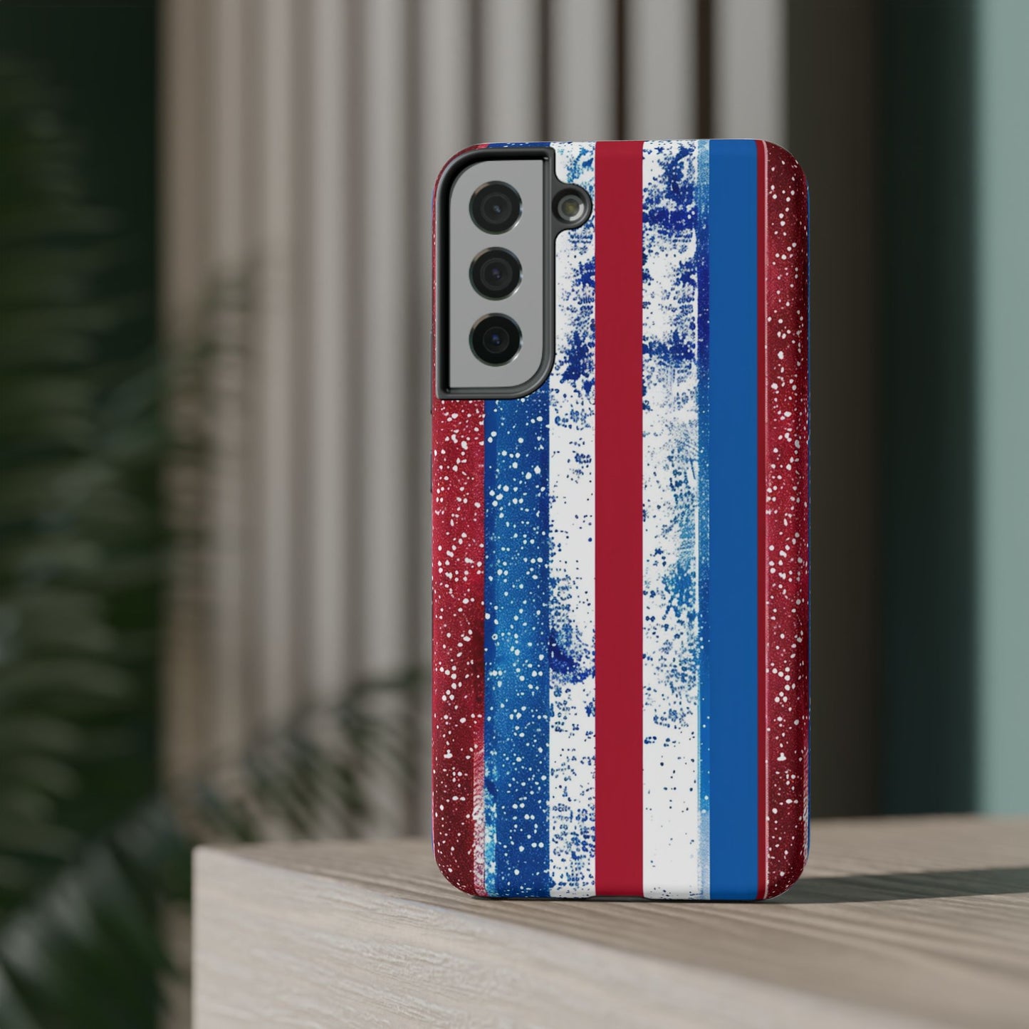 Patriotic Stripes Impact-Resistant Phone Case