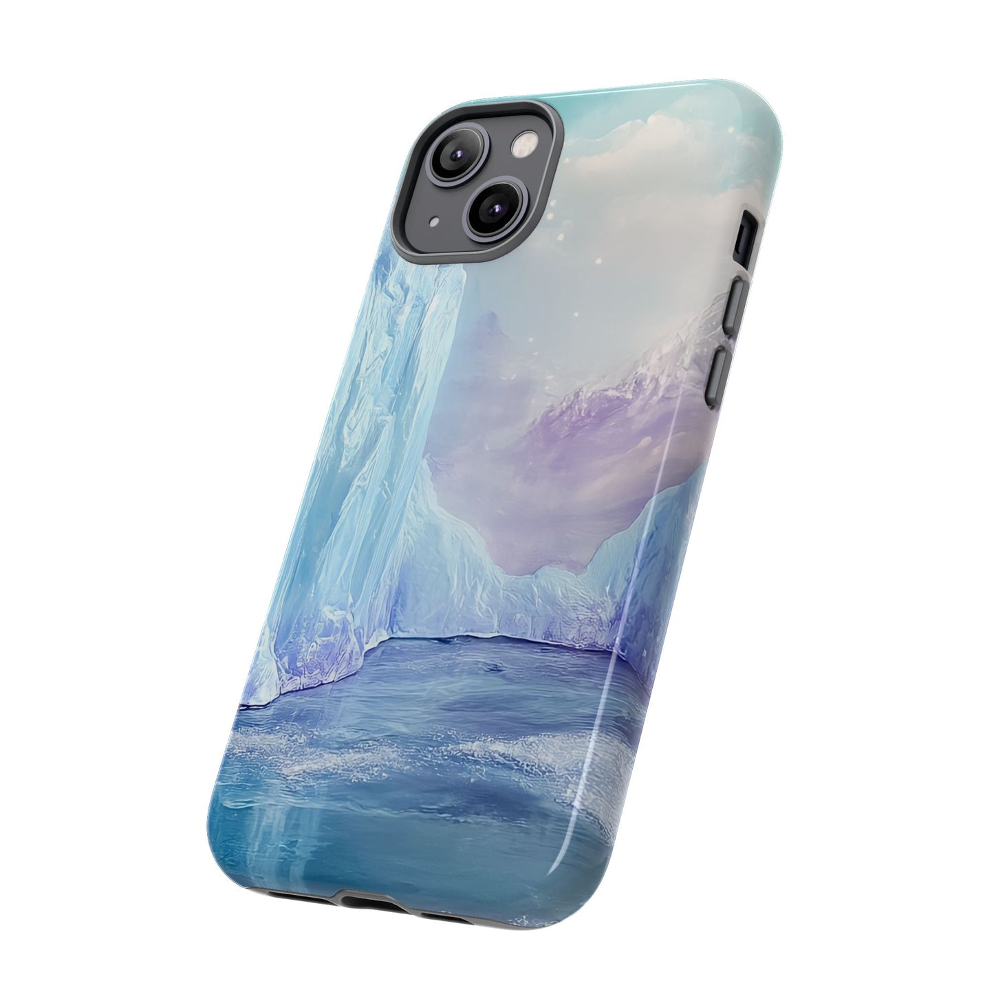 Artistic Phone Case with Iceberg Design