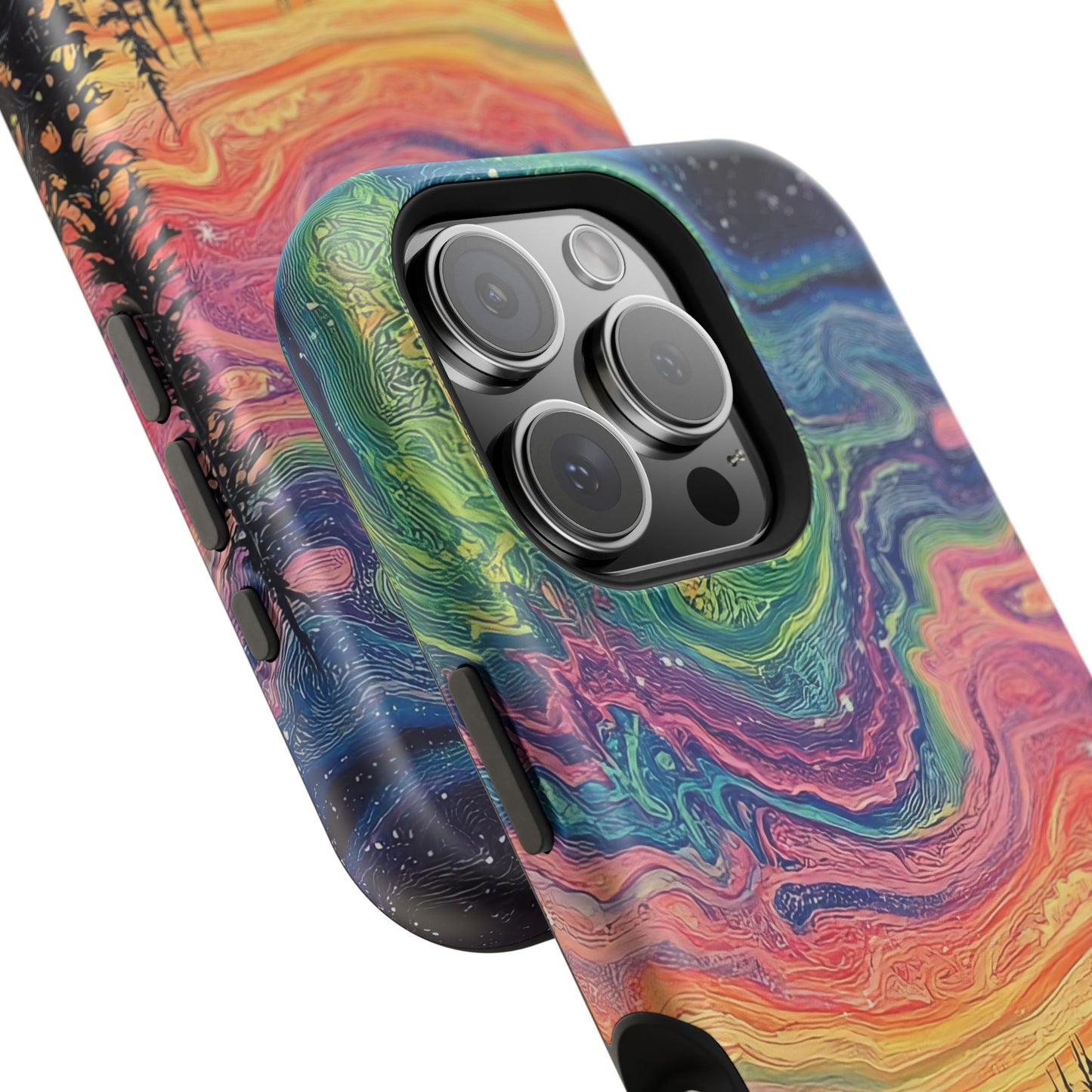 Nature-Inspired Impact-Resistant Phone Case - Vibrant Galaxy Sky Design