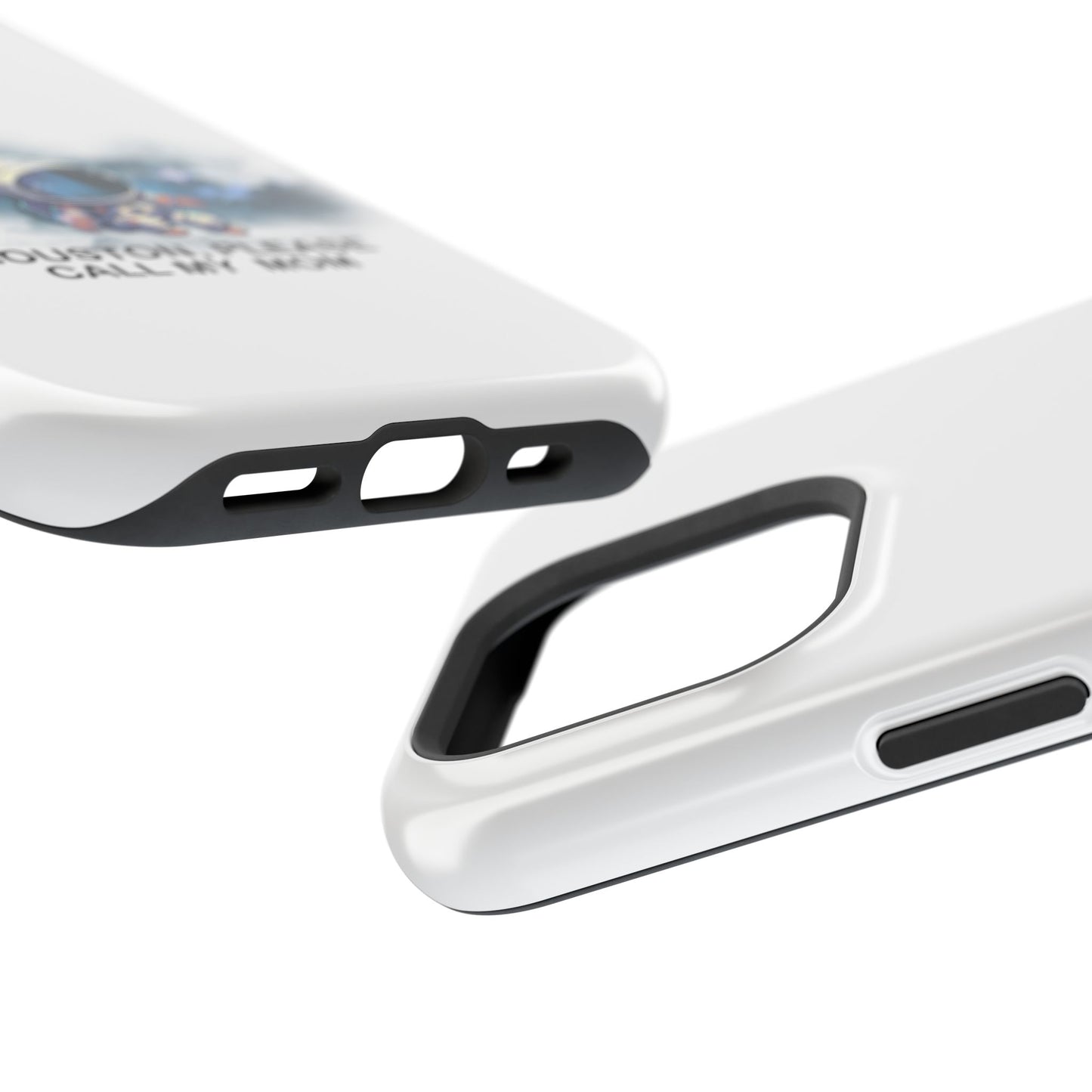 Astronaut Phone Case - "Houston, Please Call My Mom" Impact-Resistant Cover for Space Lovers