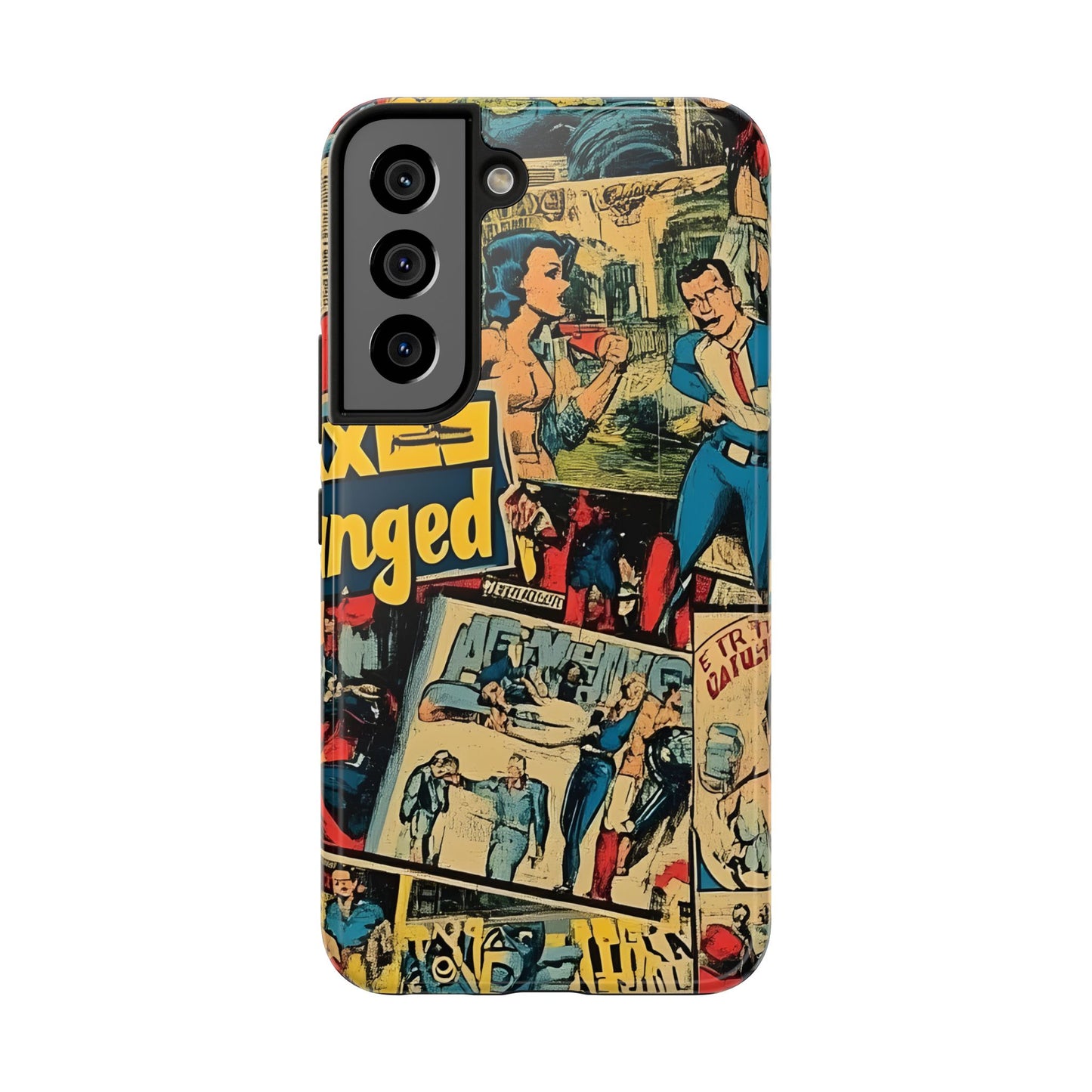 Vintage Comic - Tough Phone Cases, Superhero Phone Covers