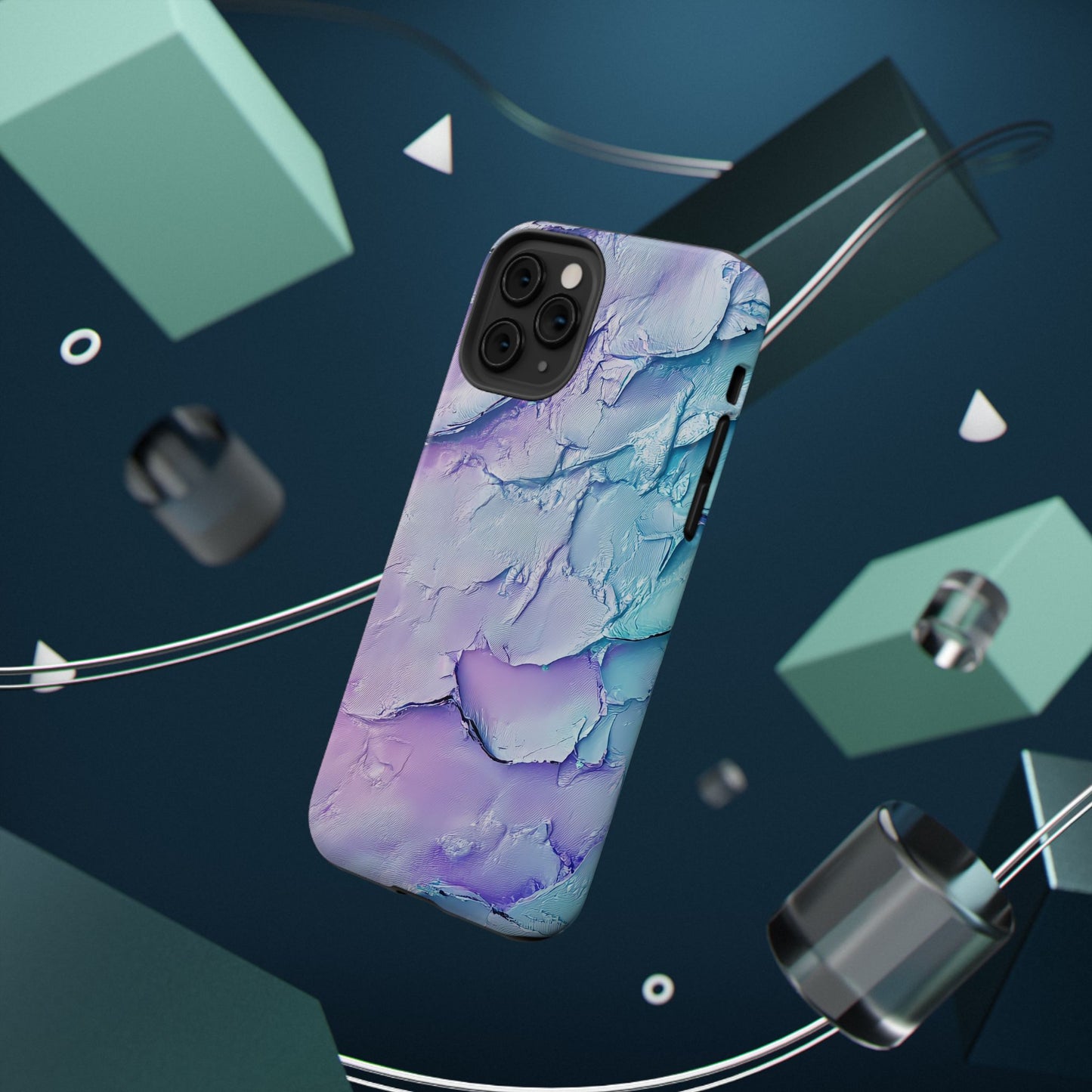 Vibrant Impact-Resistant Phone Case - Colorful Texture Design