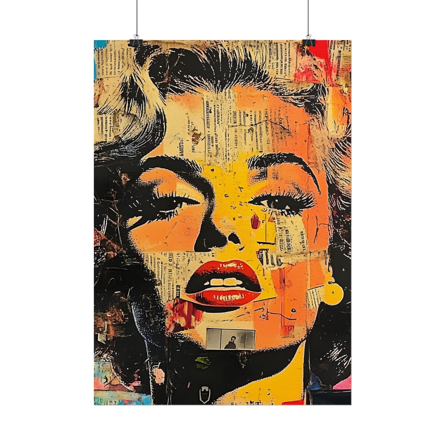 Wall Art Poster - Retro Pop Culture Woman 16, Comic Book Style