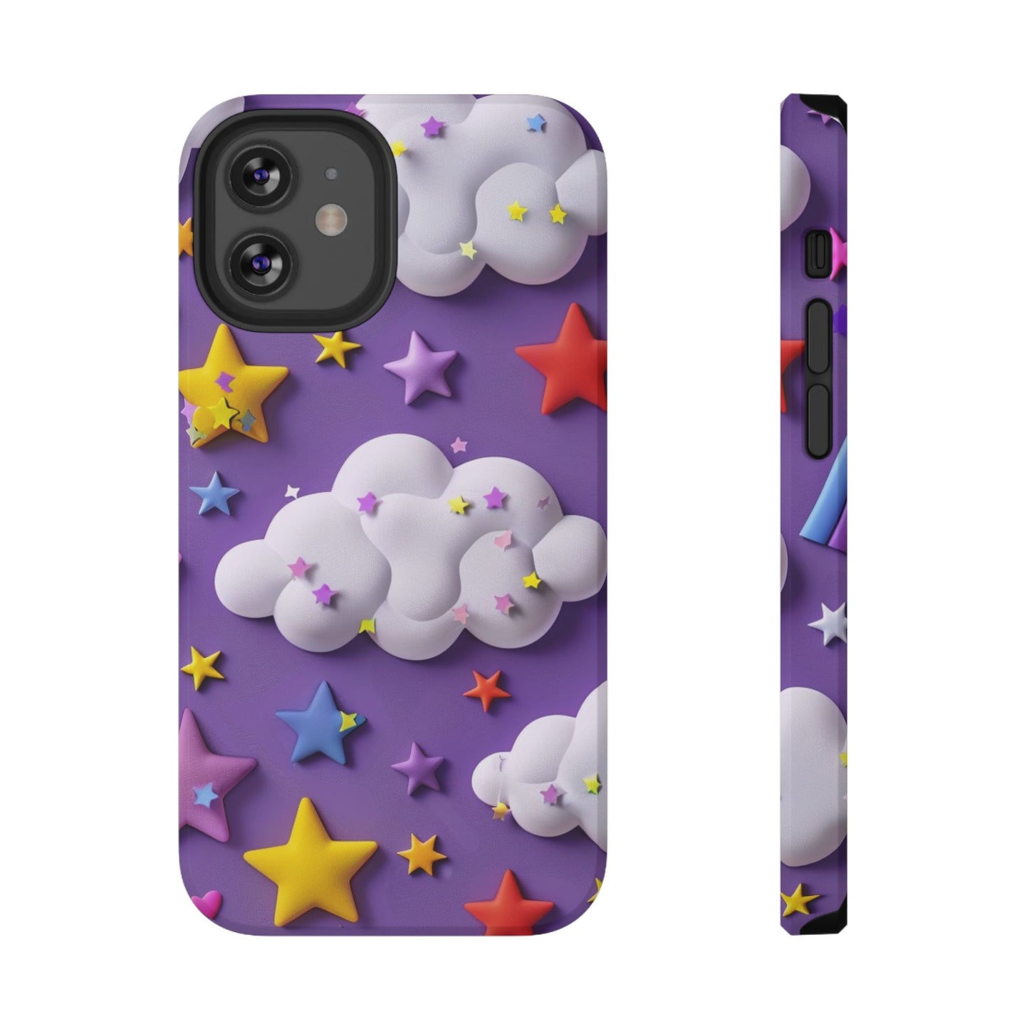 Colorful Cloud & Star Phone Case
