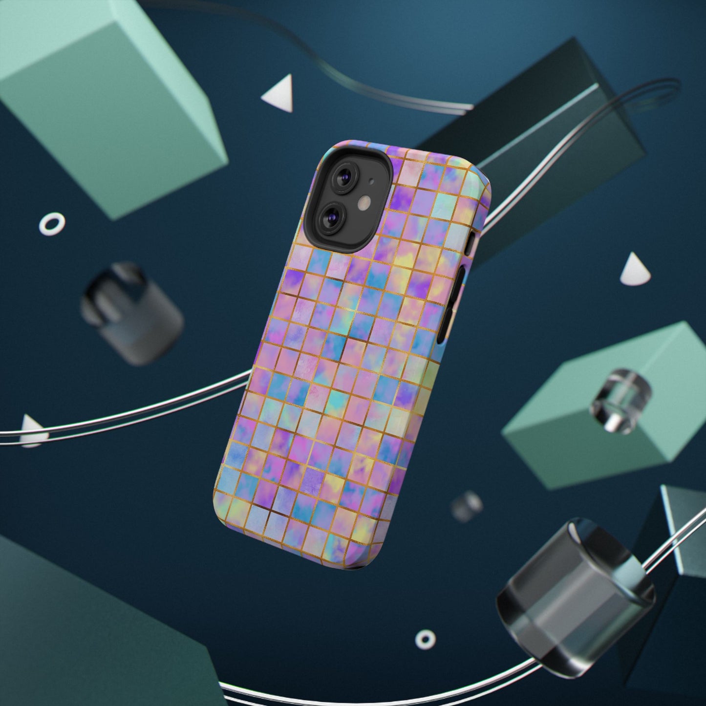 Colorful Mosaic Impact-Resistant Phone Case